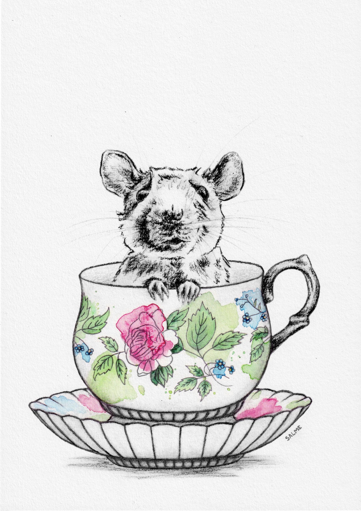 Lady Grey | Mouse | Hand Drawn Original Artwork