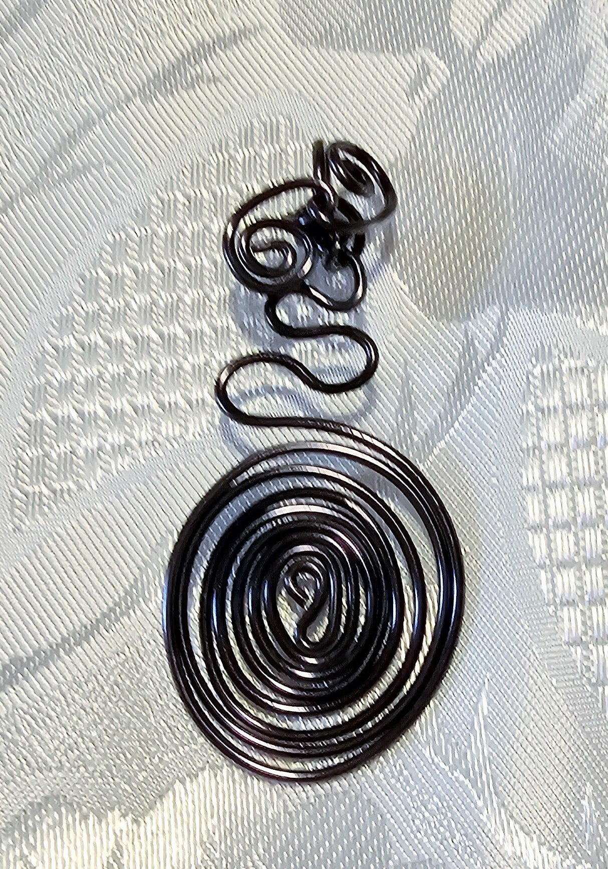 Handmade Black Wirework Pendant FREE POST