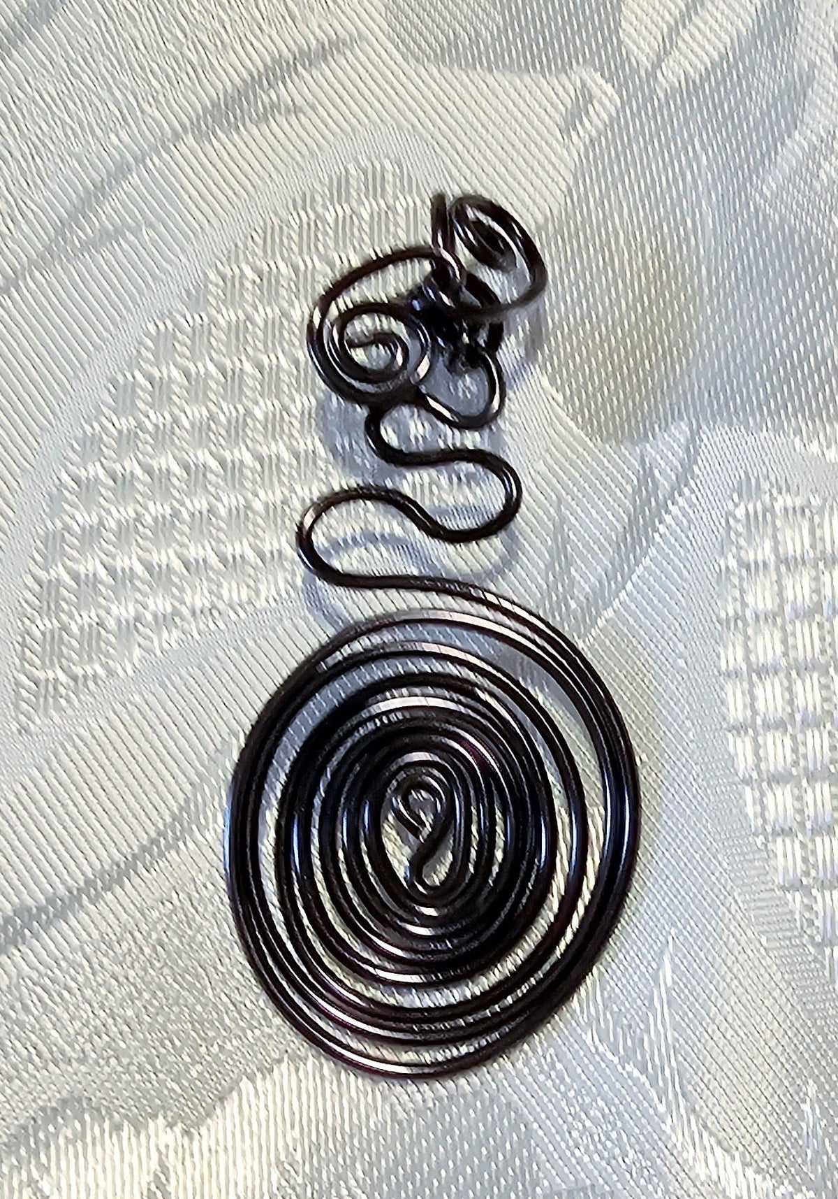Handmade Black Wirework Pendant FREE POST