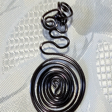 Handmade Black Wirework Pendant FREE POST