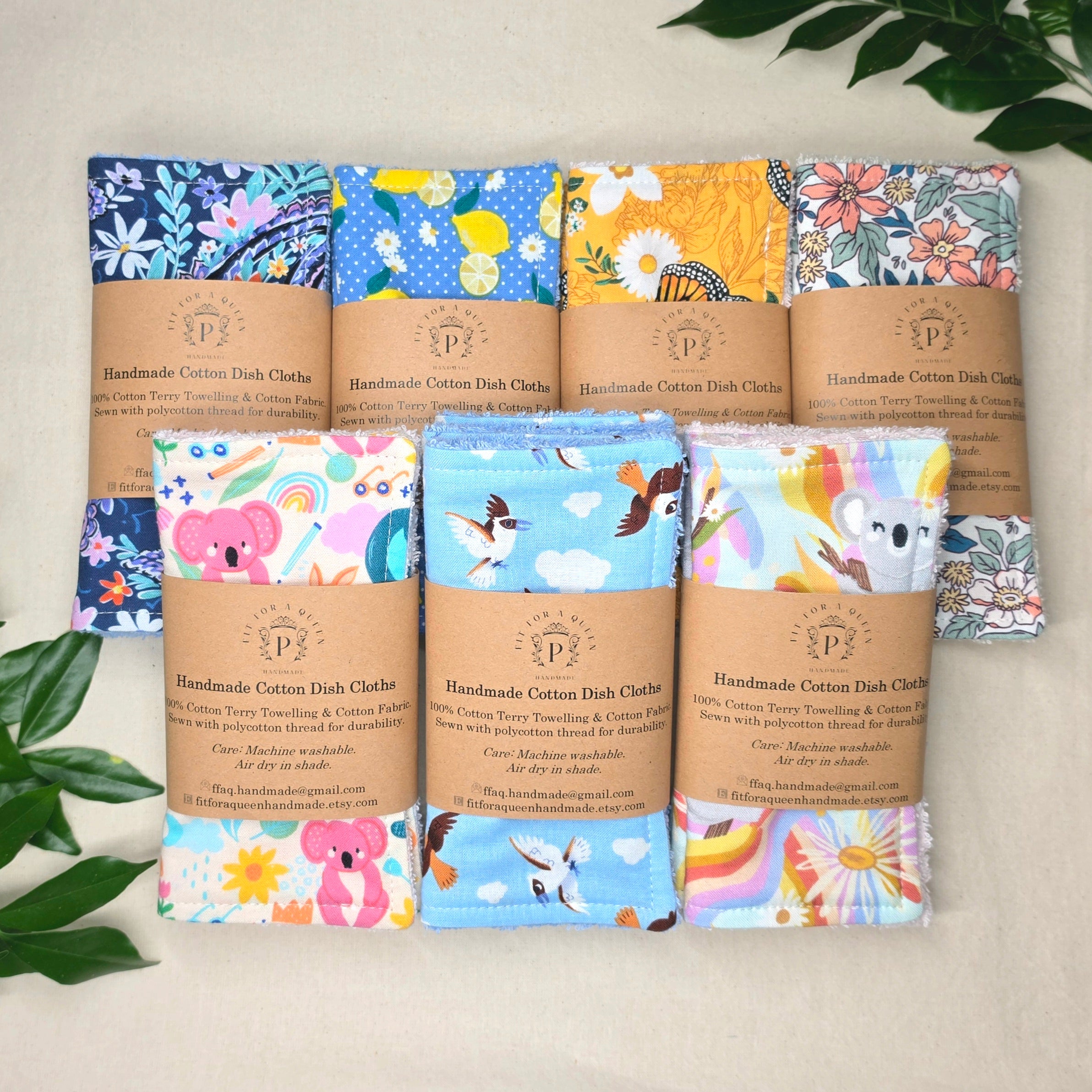 Reusable Cotton Dish Cloths 3pk