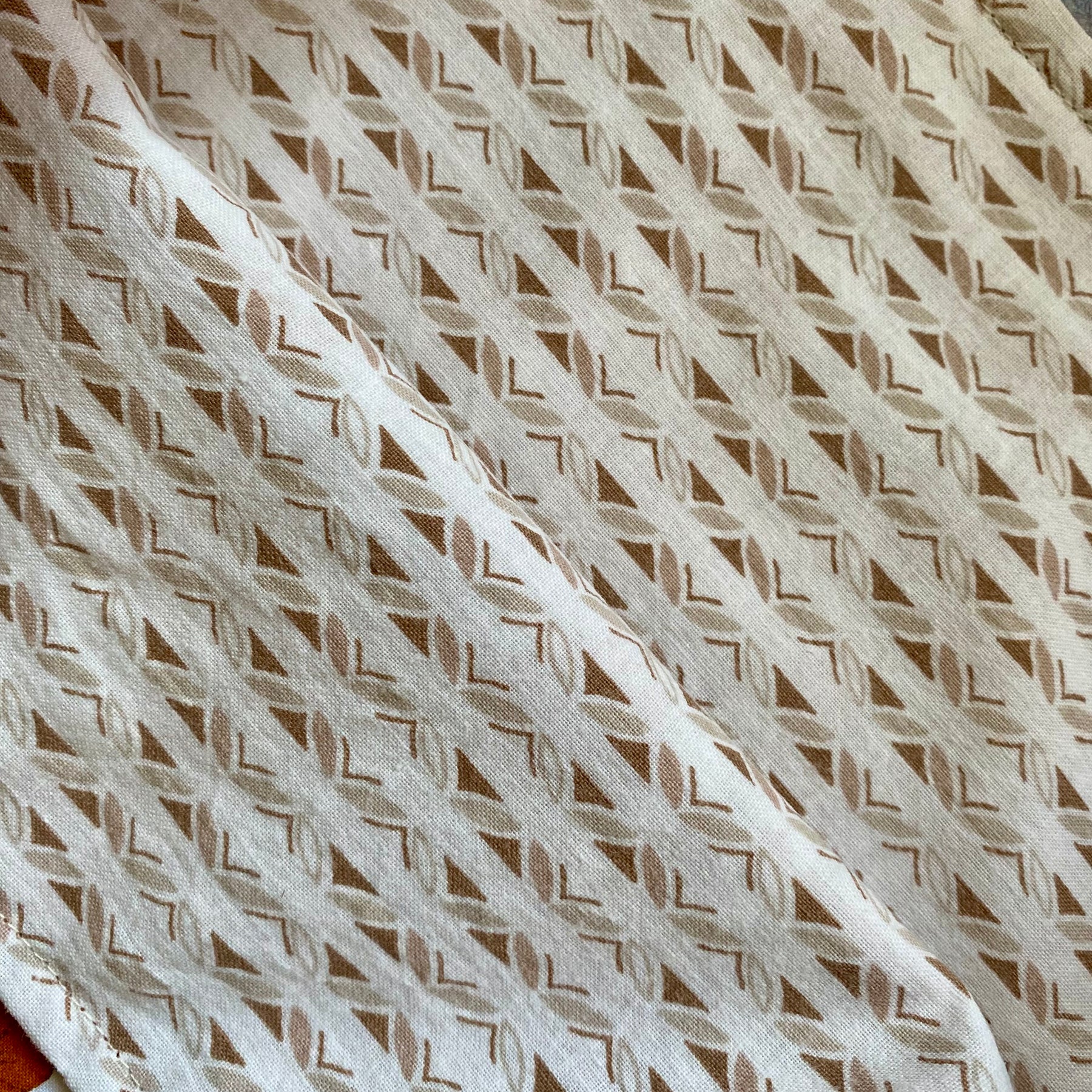 Vintage Doily Tote Bag - Embroidered Doily Pocket - Brown