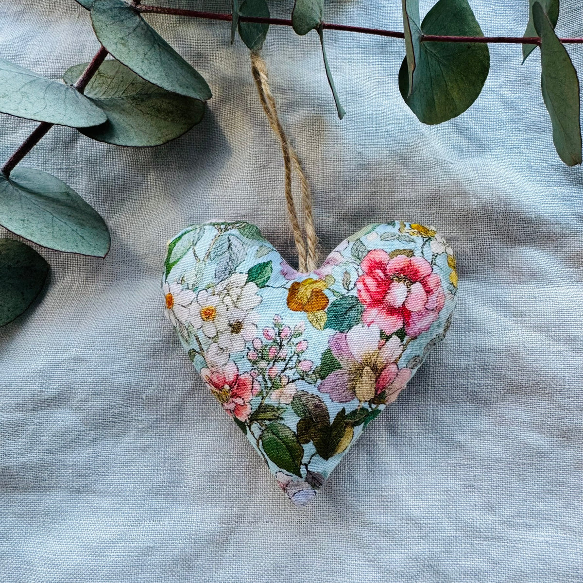 Romantic Hearts - handmade with wool filling