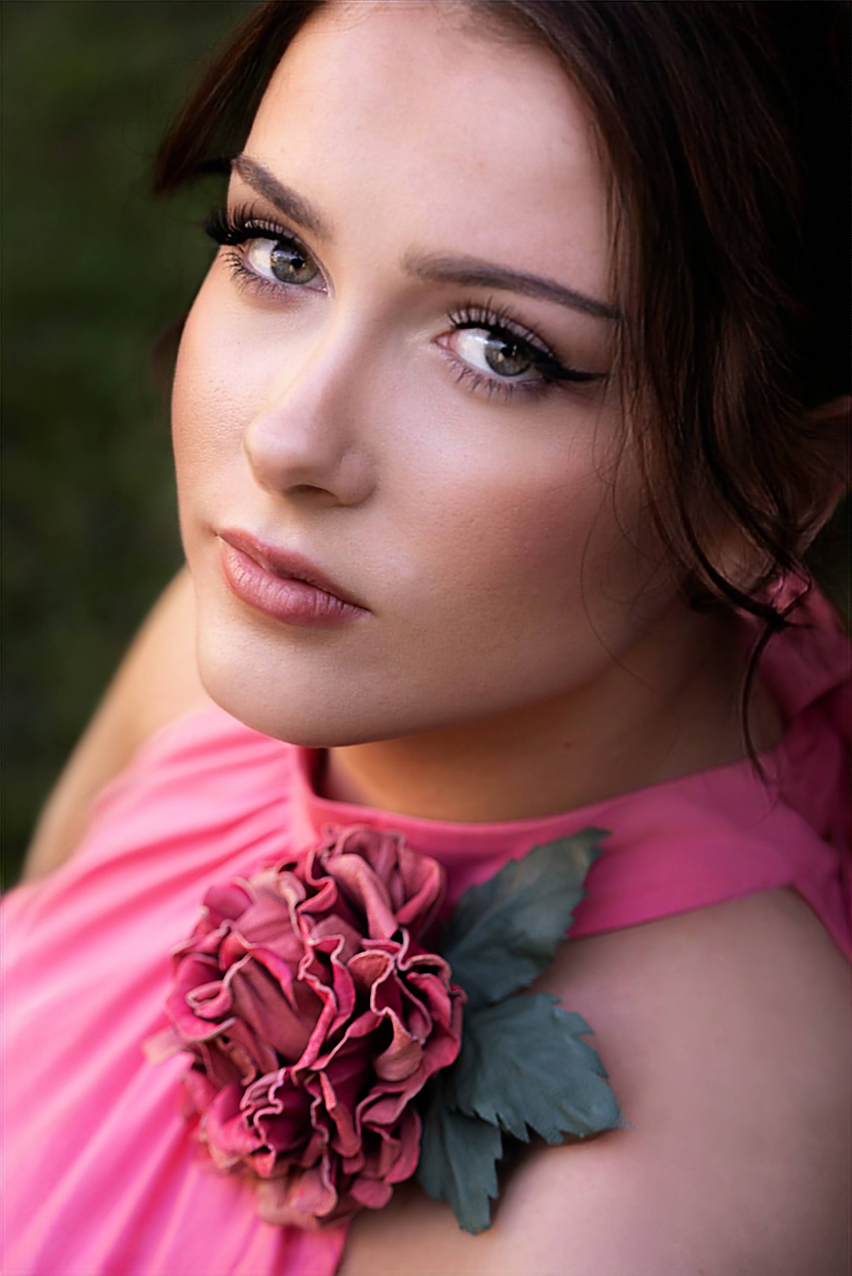 LEATHER dark pink ROSE " Blush Garden", corsage flower, pin brooch flower,  hair hat clip .