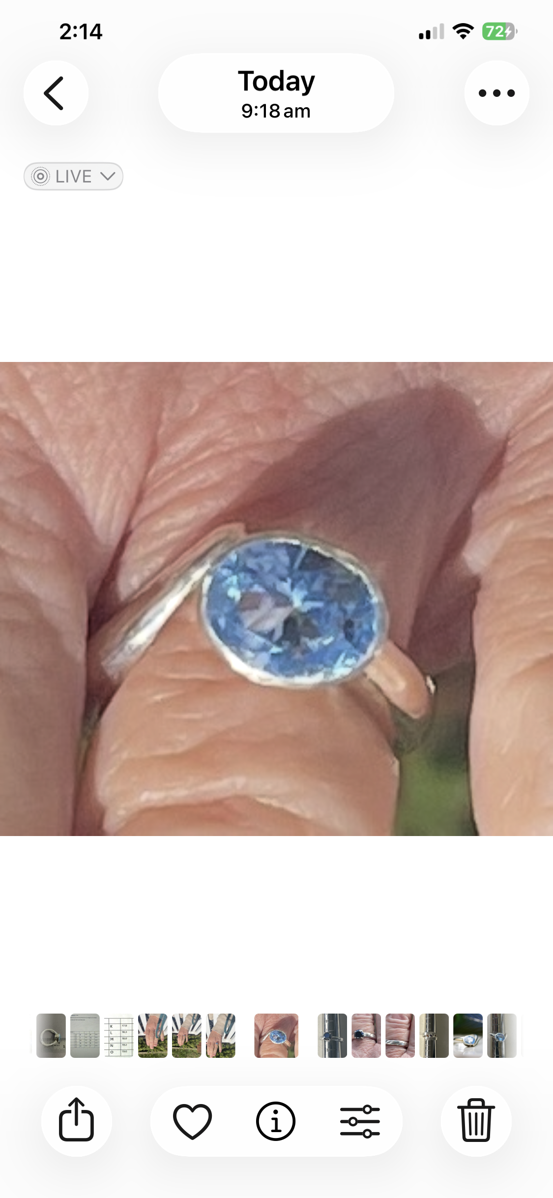Baby Blue Aquamarine in Stirling Silver