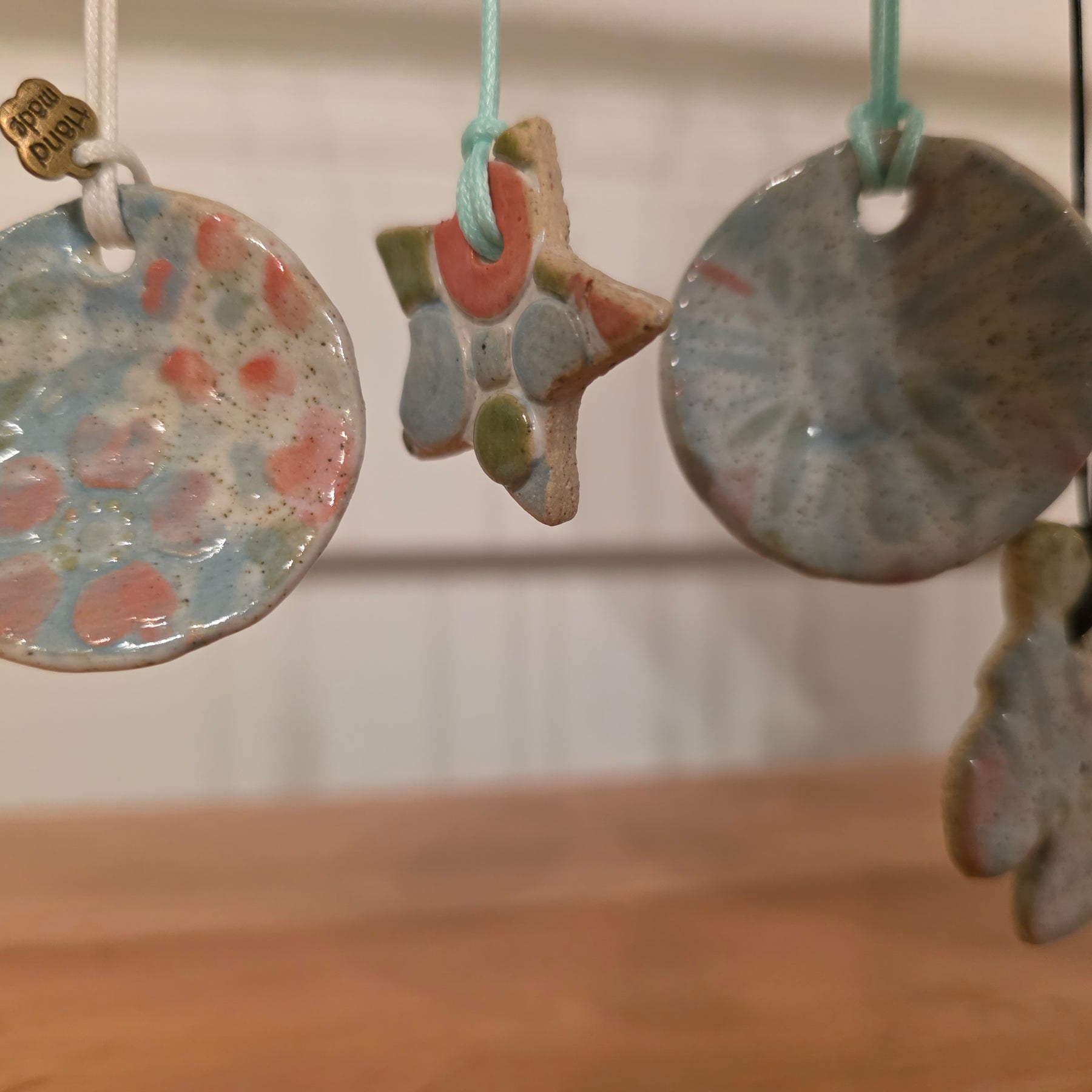 Handmade Sensory Ceramic Necklaces – $10 each + FREE SHIPPING 🦋