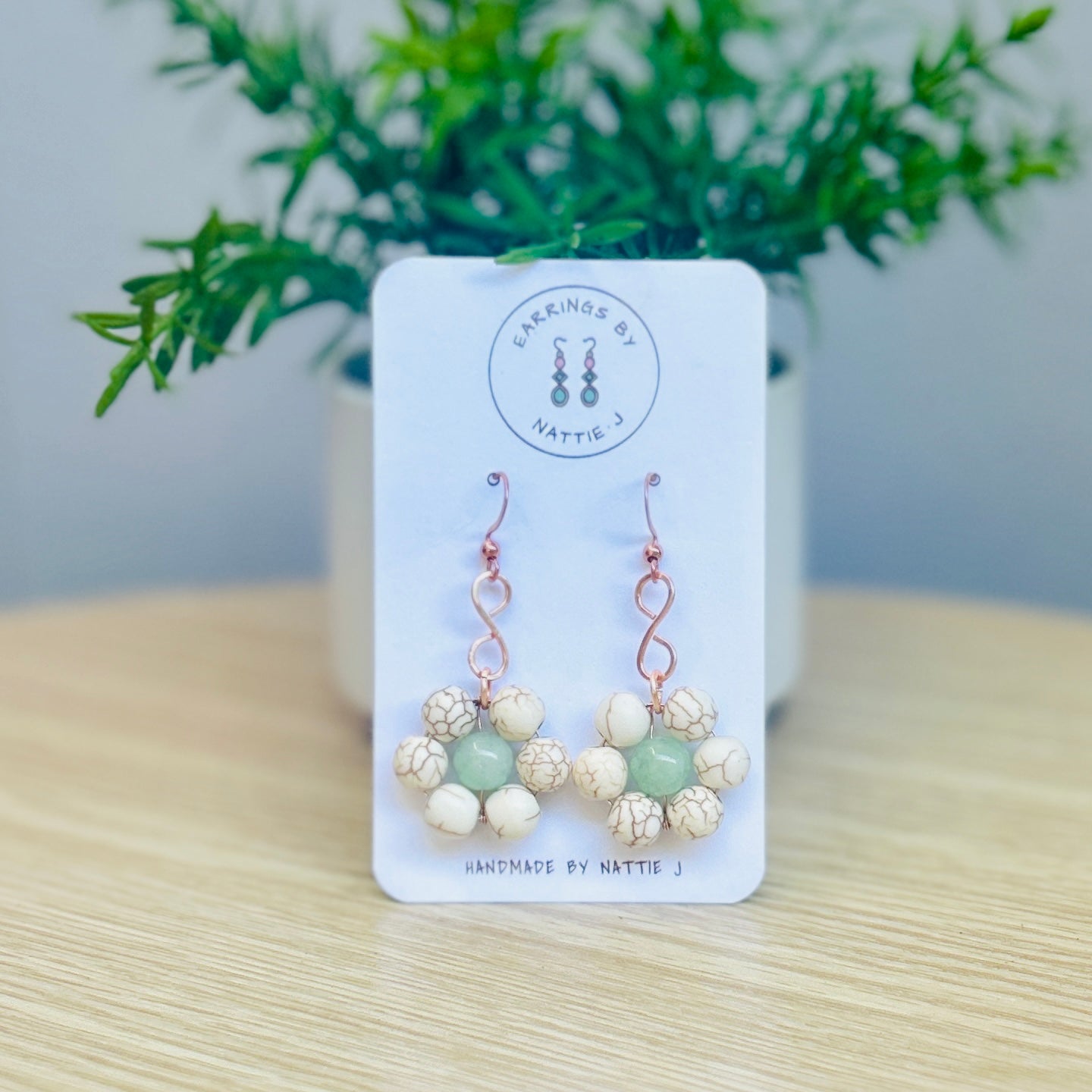 'Daisy Daisy' Boho Rose Gold  Dangle Earrings