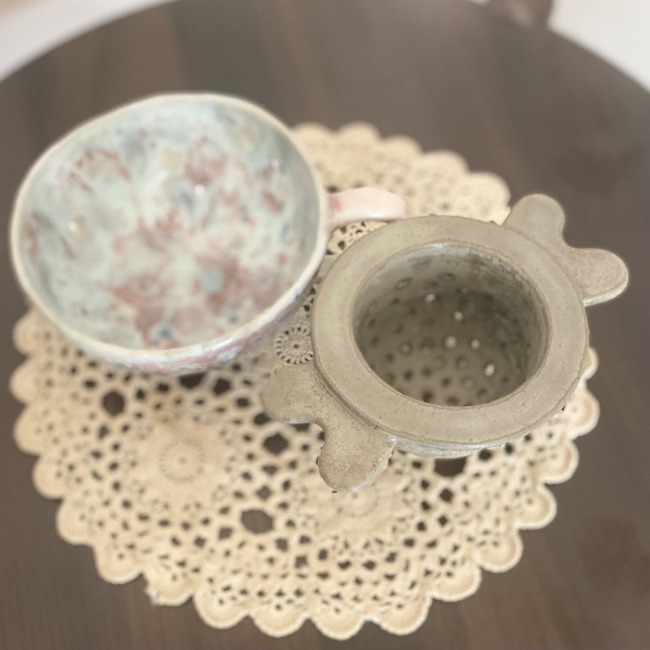 Ceramic Loose Leaf Tea Infuser|Strainer|Handmade Pottery