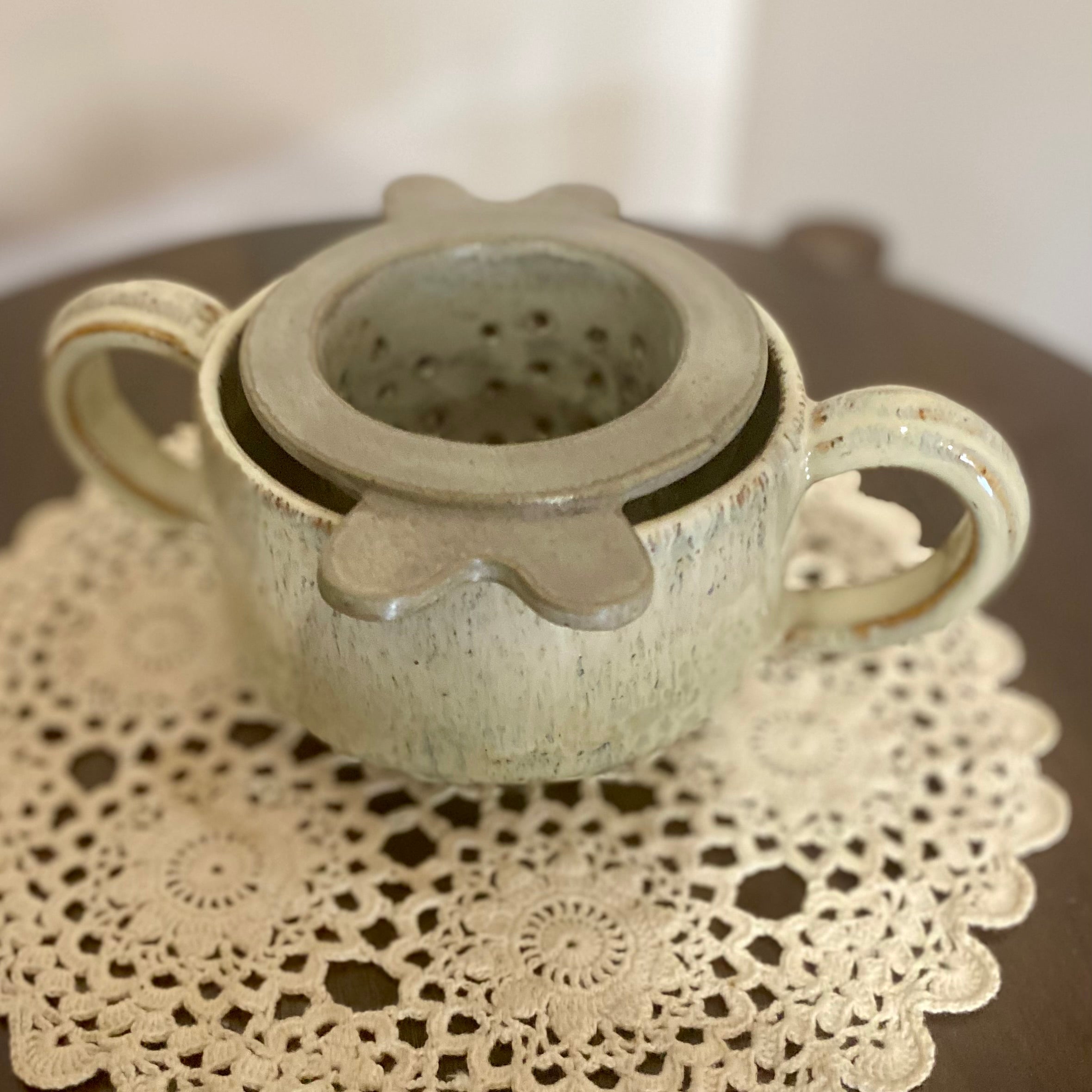 Ceramic Loose Leaf Tea Infuser|Strainer|Handmade Pottery