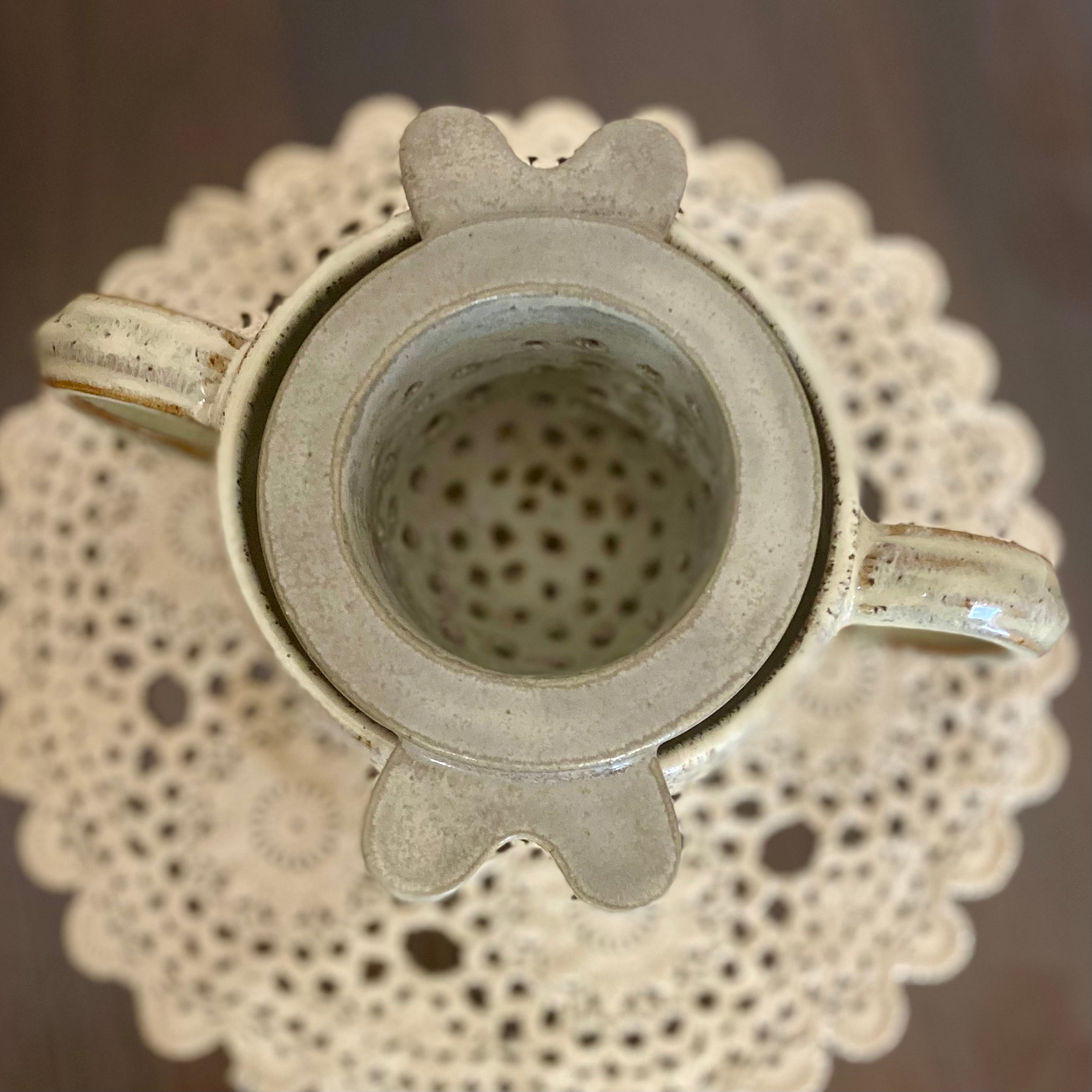 Ceramic Loose Leaf Tea Infuser|Strainer|Handmade Pottery
