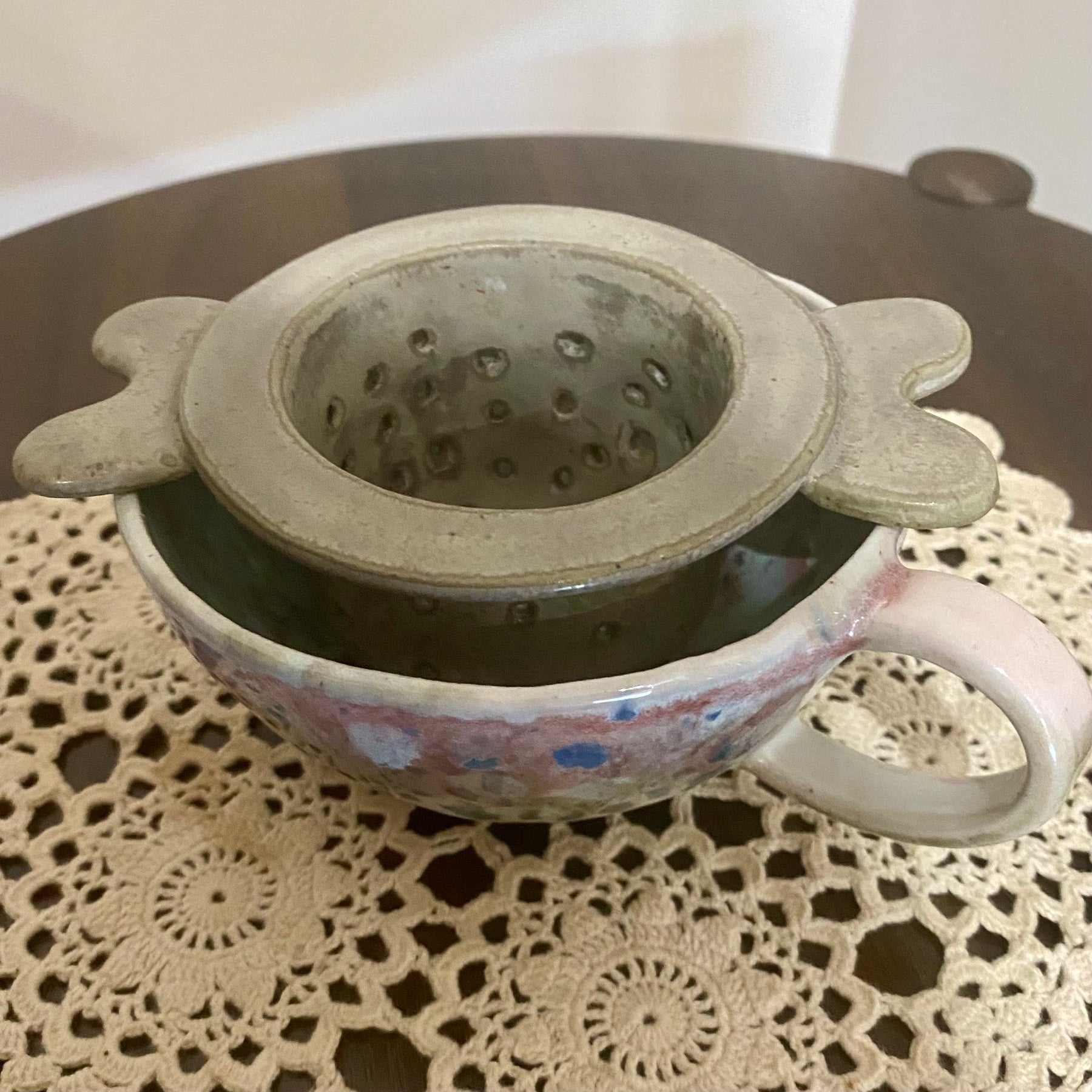 Ceramic Loose Leaf Tea Infuser|Strainer|Handmade Pottery