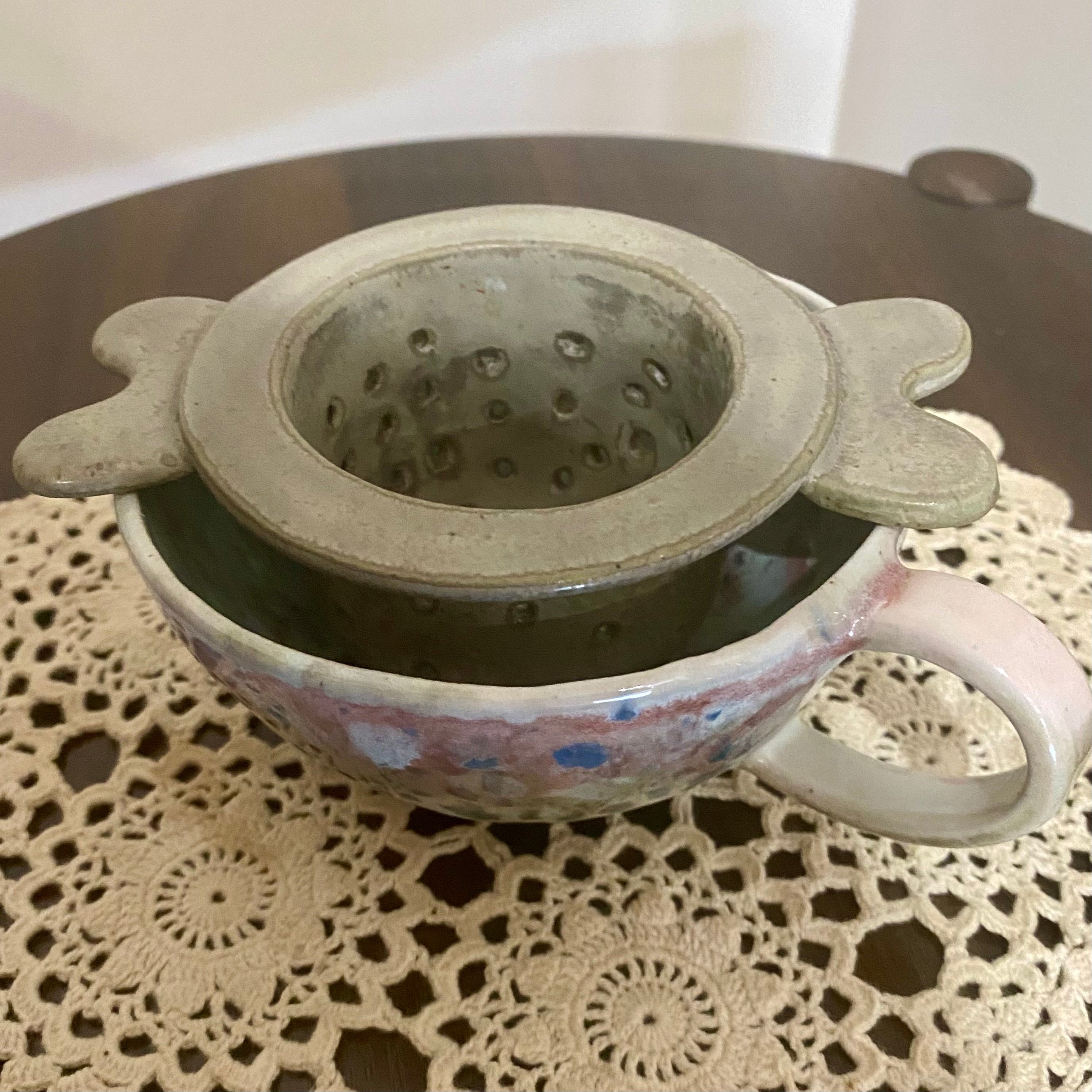 Ceramic Loose Leaf Tea Infuser|Strainer|Handmade Pottery