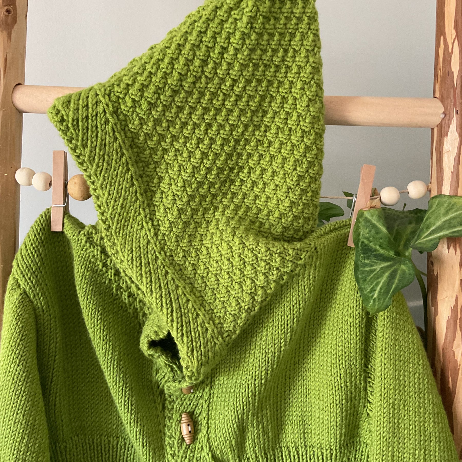 Textured Coat with Hood, Size 2years