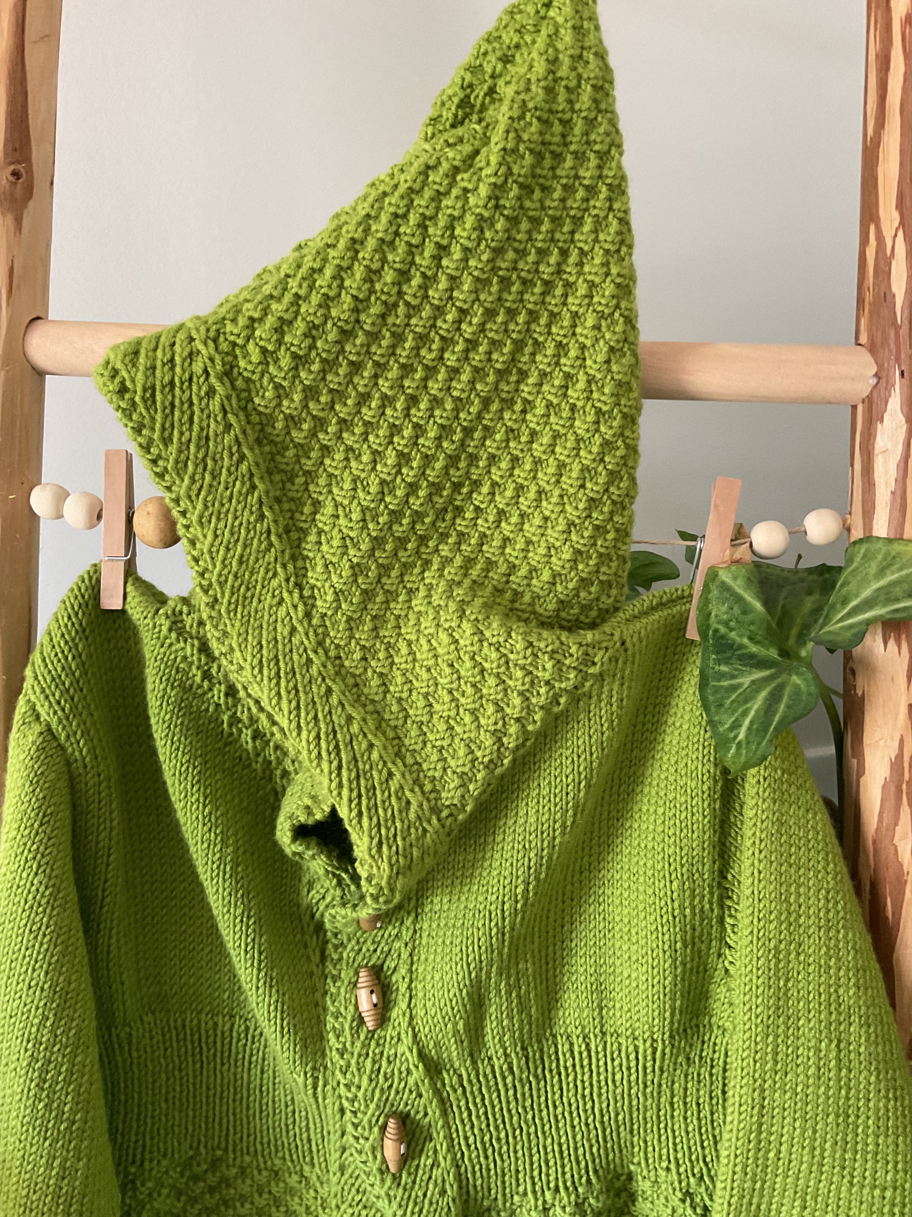 Textured Coat with Hood, Size 2years