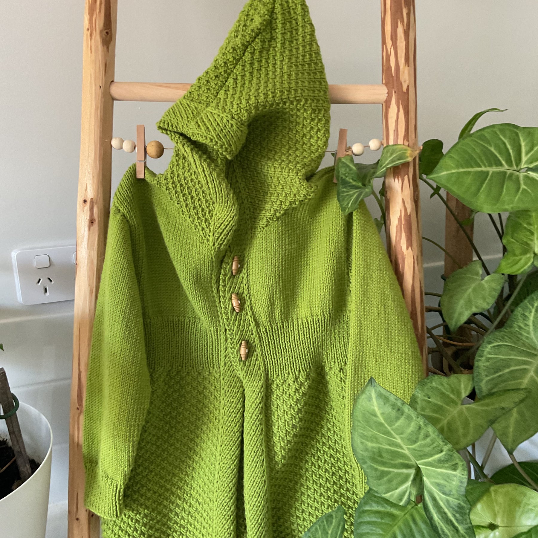 Textured Coat with Hood, Size 2years