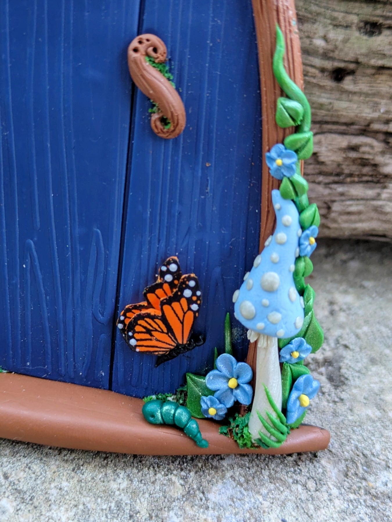 Butterfly Woodland Fairy Door - available in Pink or Blue