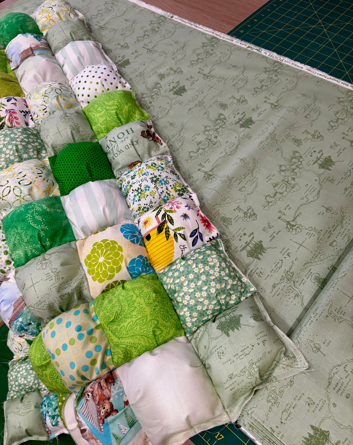 Handmade Puff Quilt & Play Mat