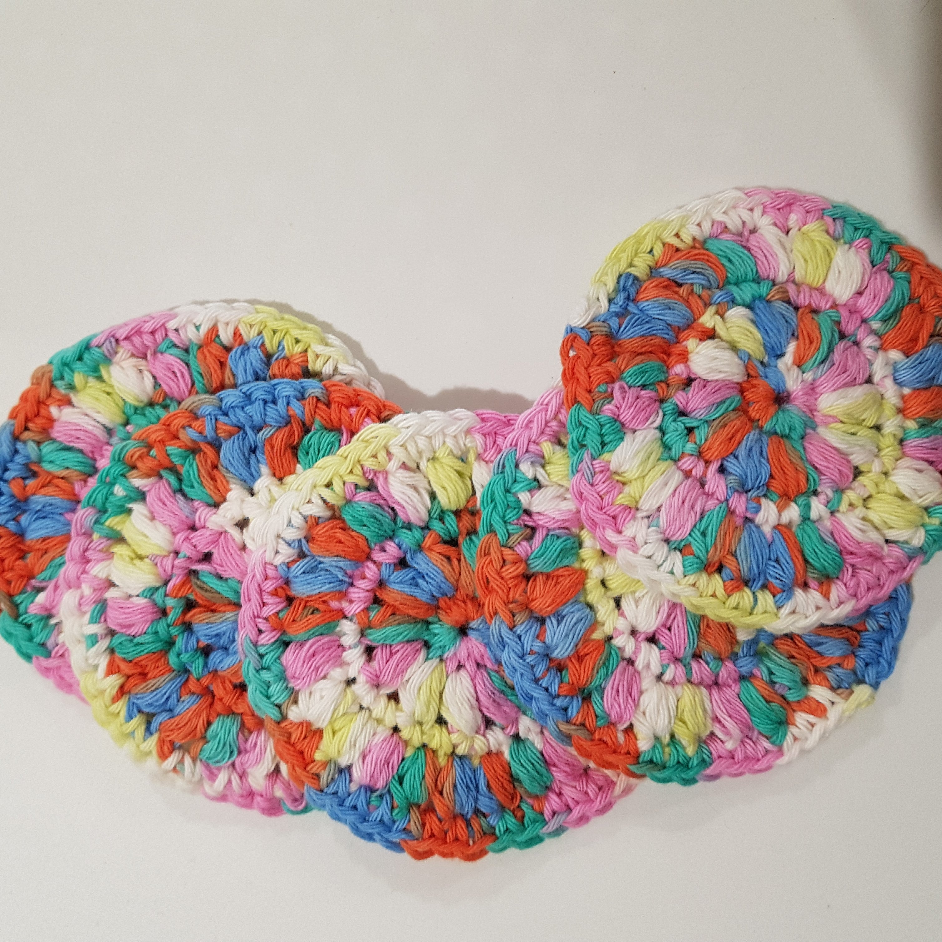 Crochet Face Scrubbies Cotton