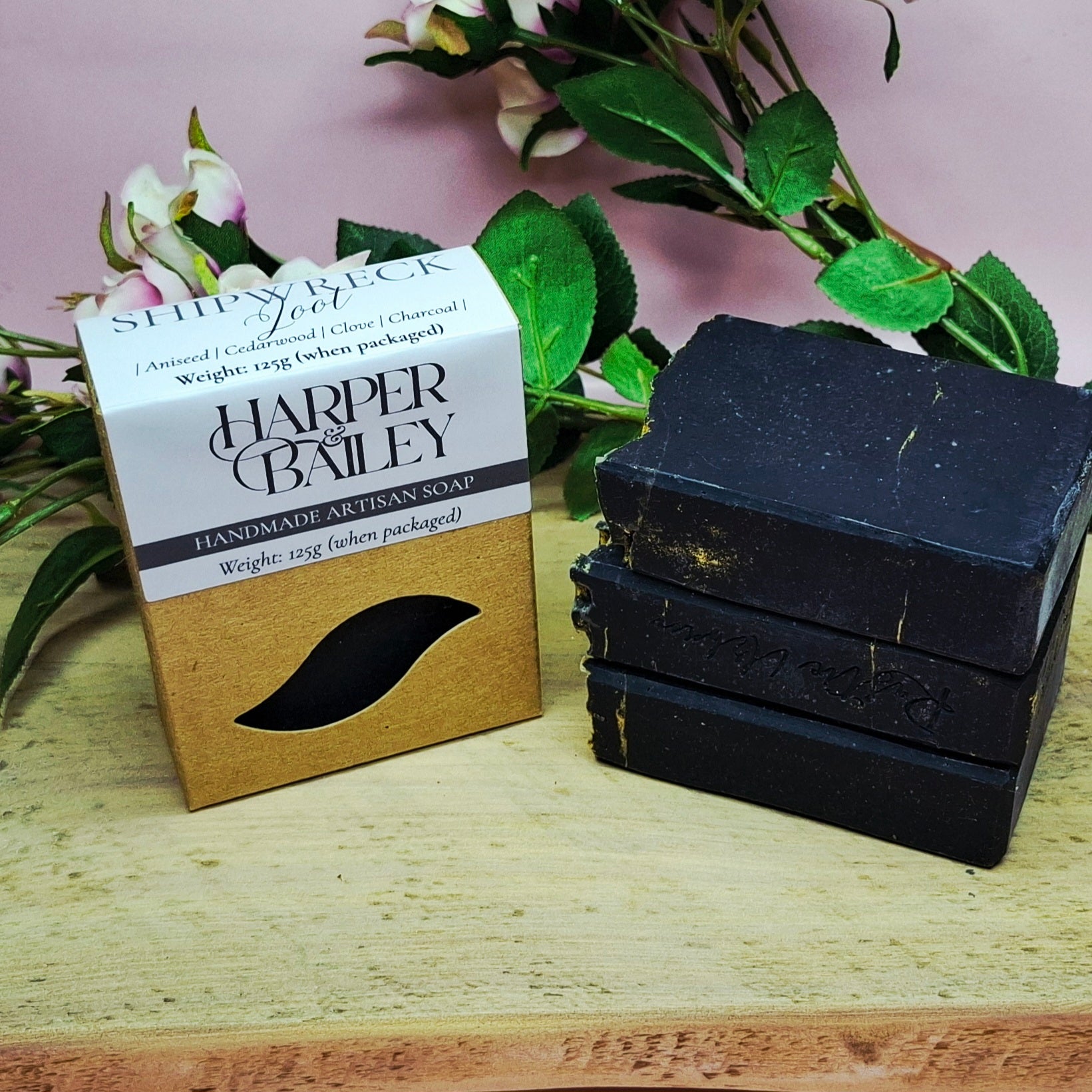Shipwreck Loot - Aniseed and charcoal handmade soap