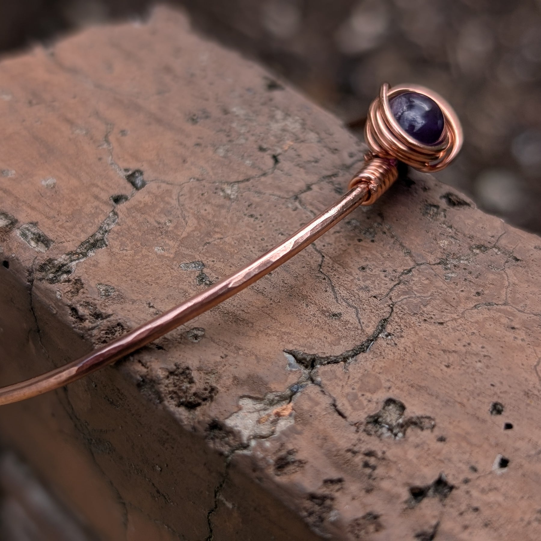 Simple Gemstone Cuff