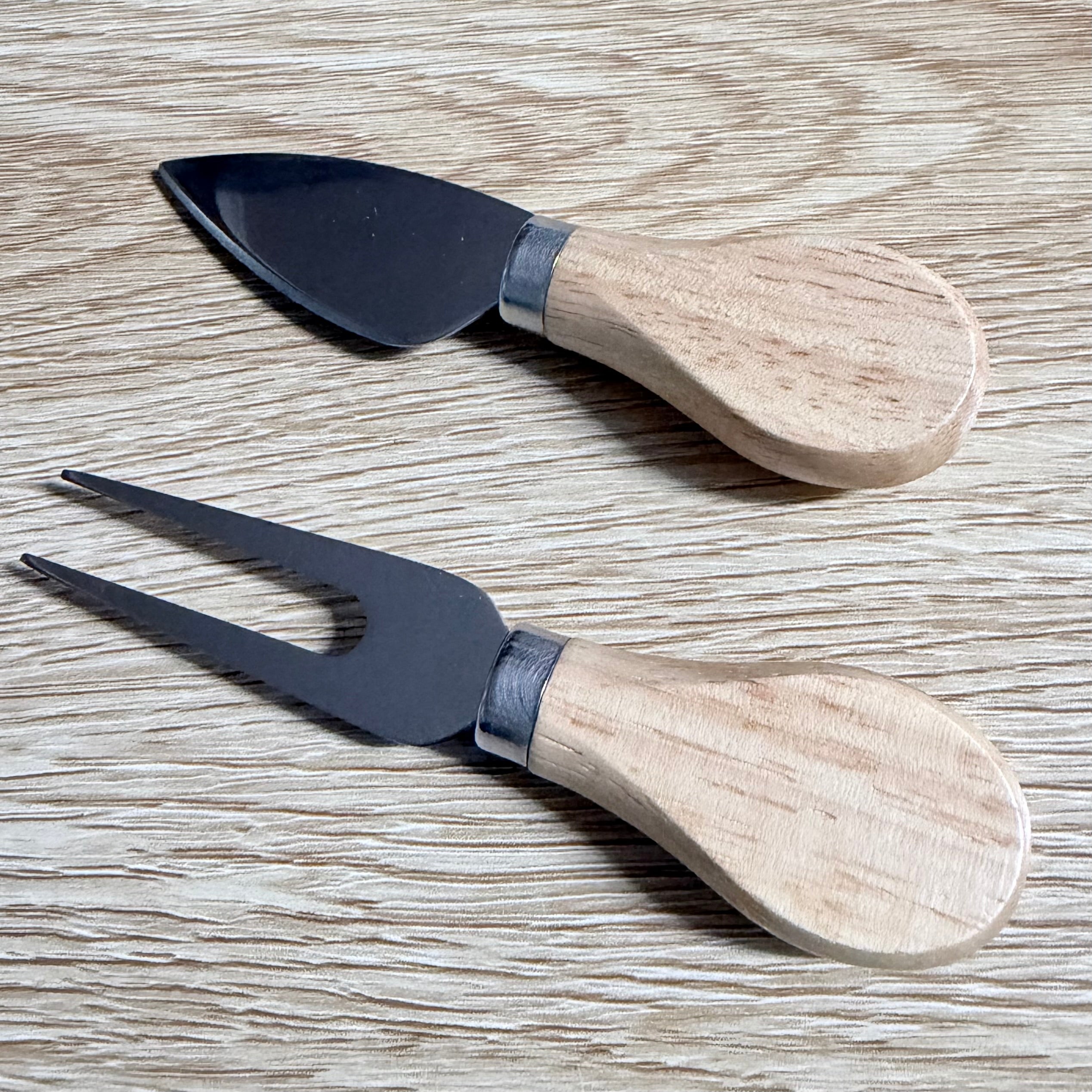 Custom Order for The Seasonal Companion - Cheese Knife & Fork Set x 5