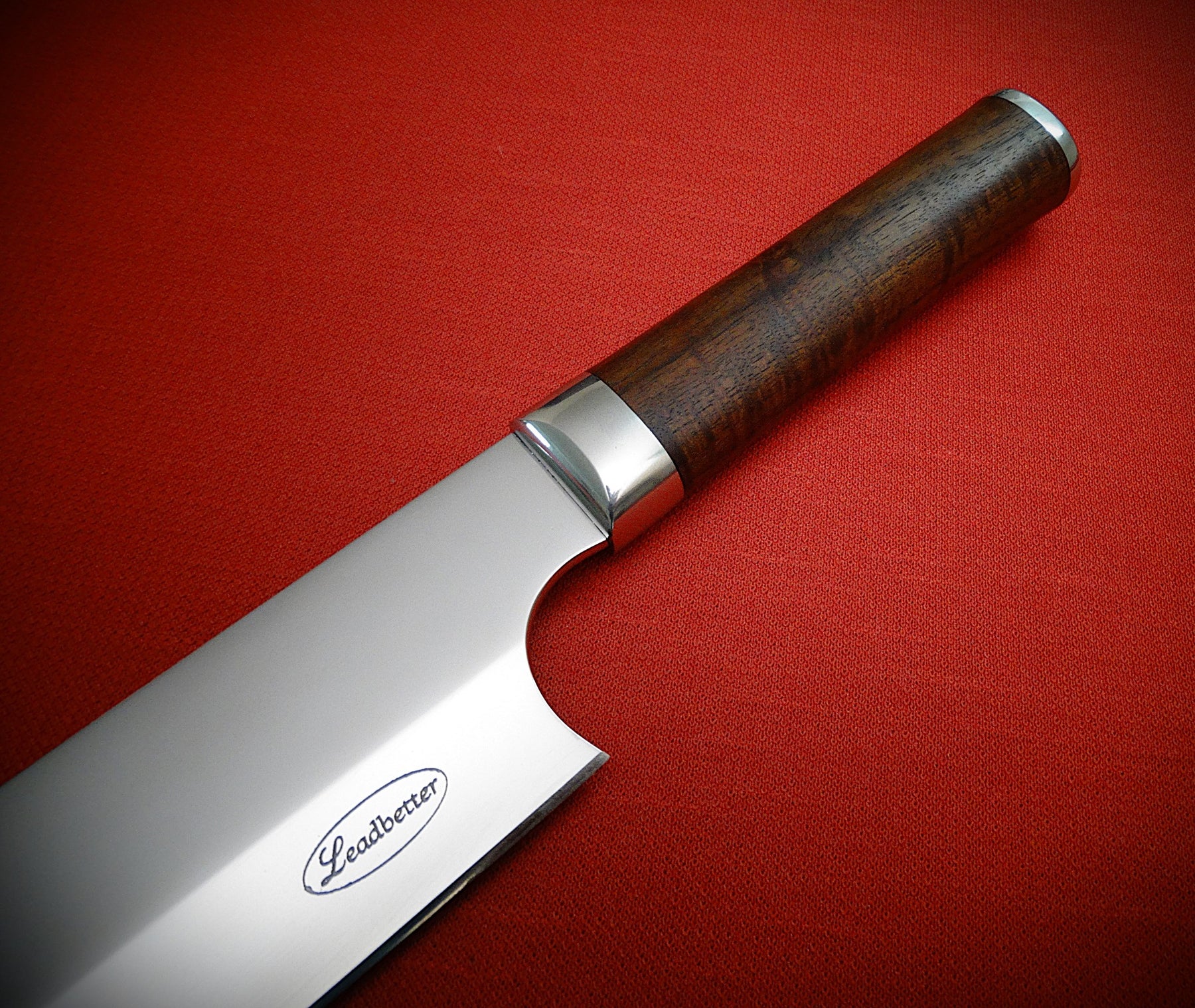 Kitchen chef stainless steel knife timber case