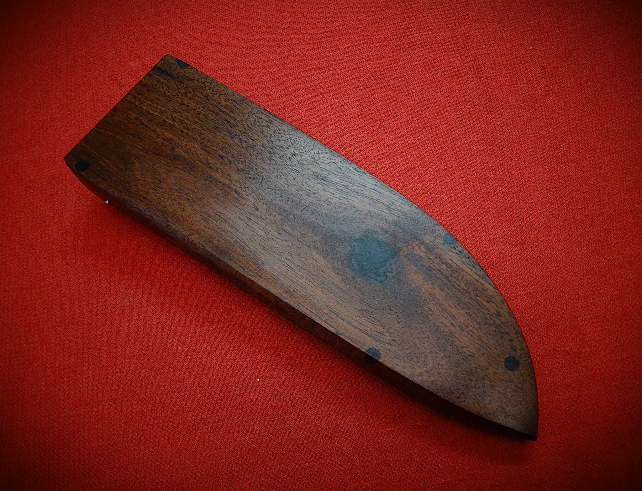 Kitchen chef stainless steel knife timber case