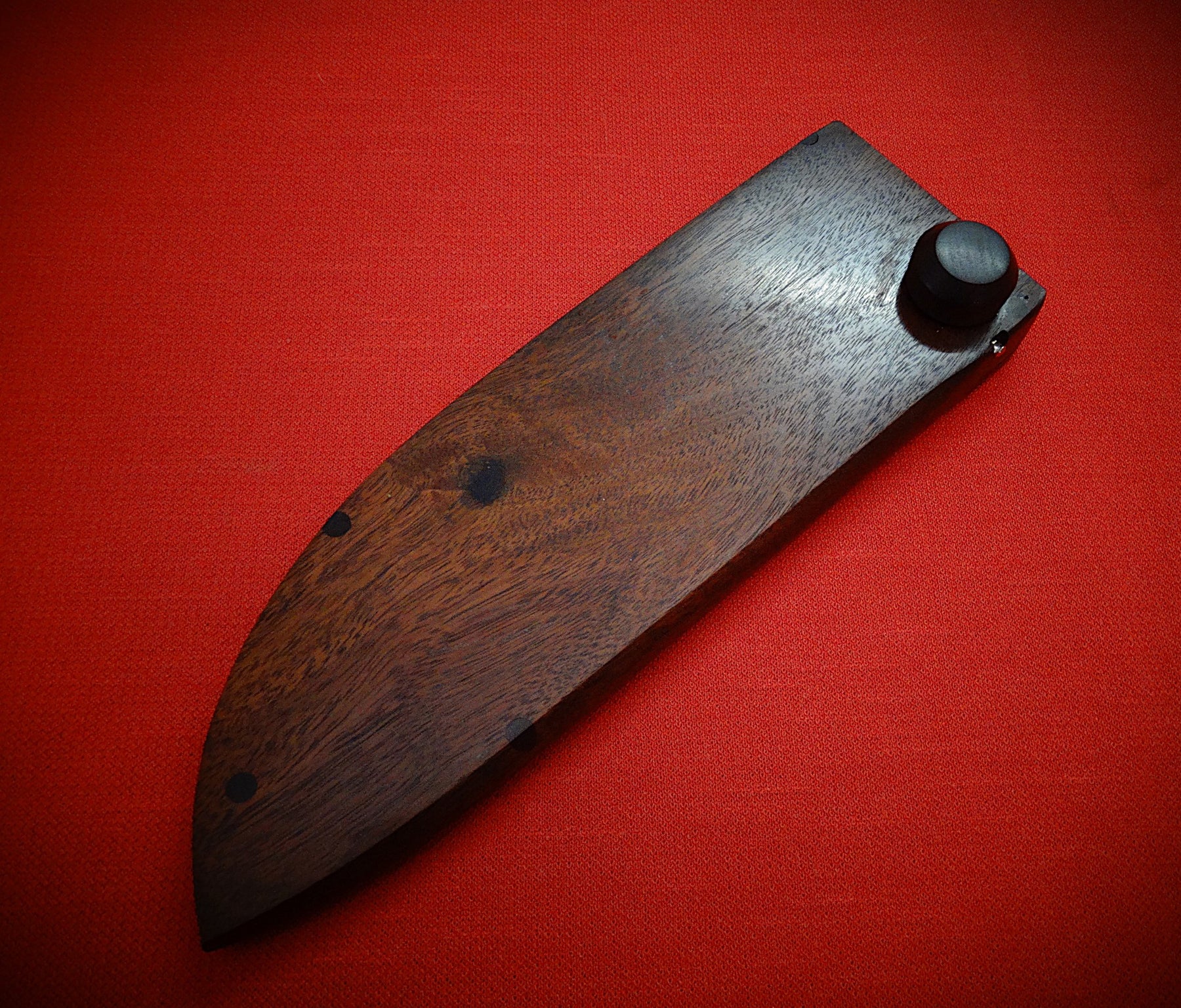 Kitchen chef stainless steel knife timber case
