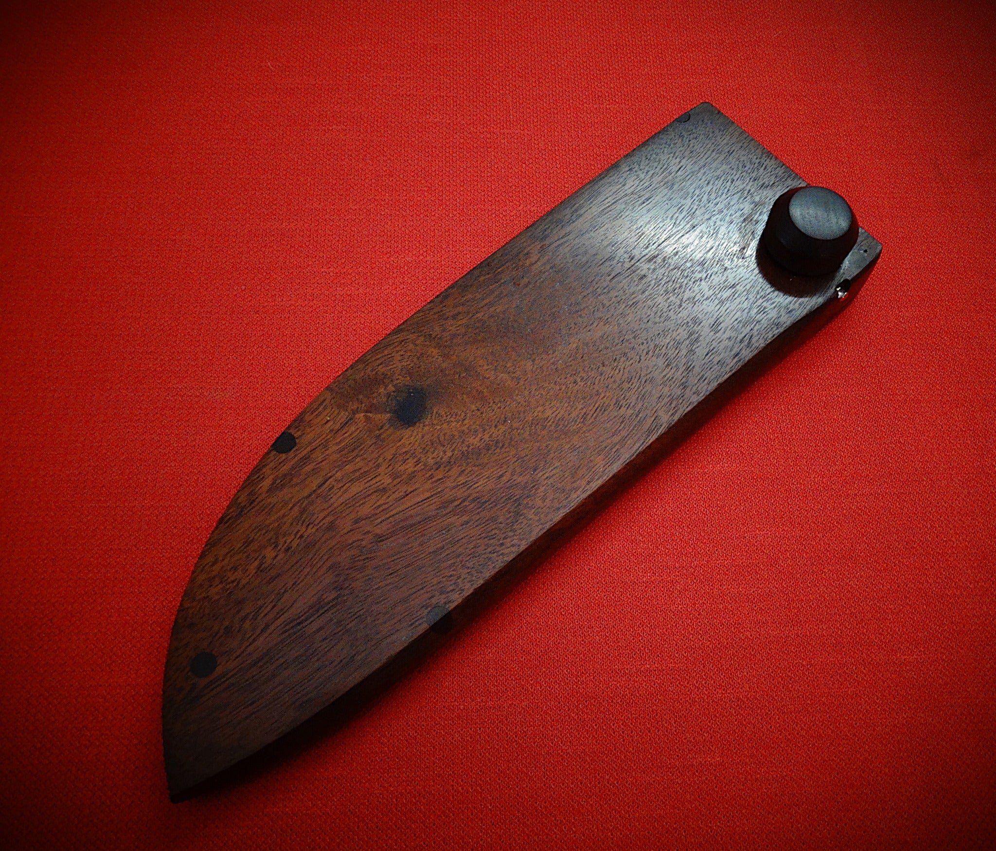 Kitchen chef stainless steel knife timber case