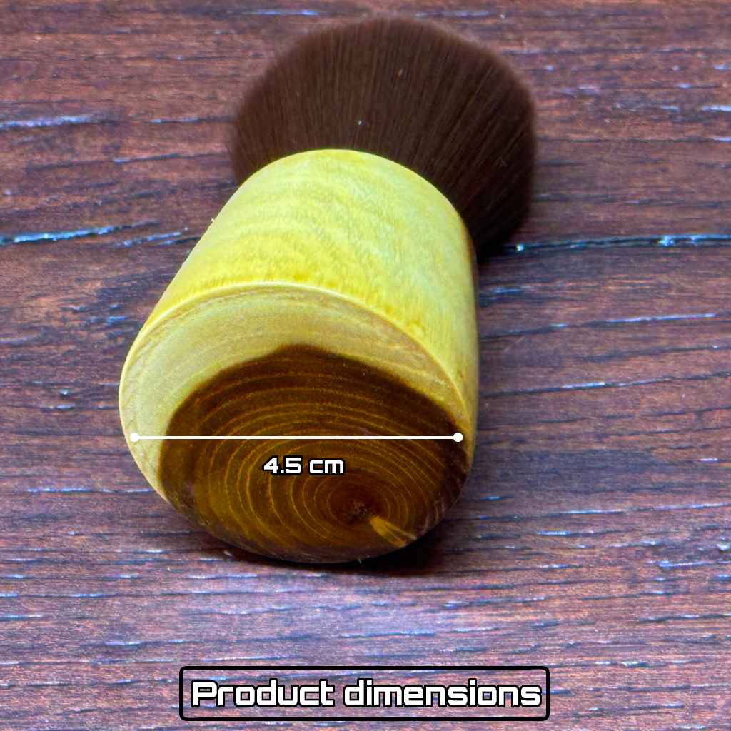 Brunette Kabuki makeup brush | Osage Orange