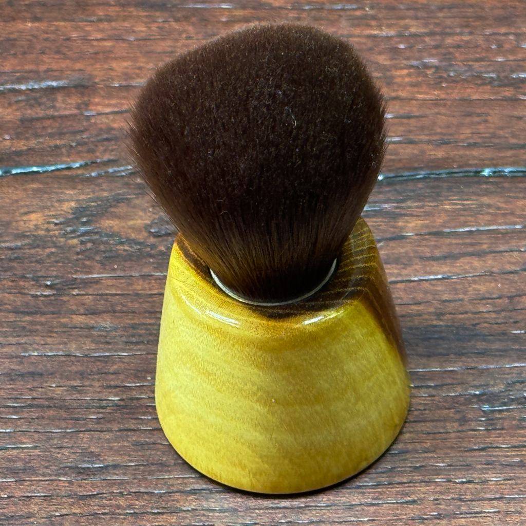 Brunette Kabuki makeup brush | Osage Orange