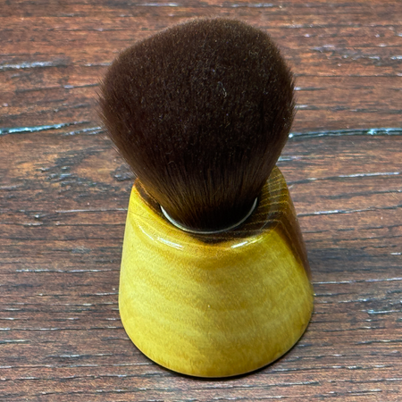 Brunette Kabuki makeup brush | Osage Orange