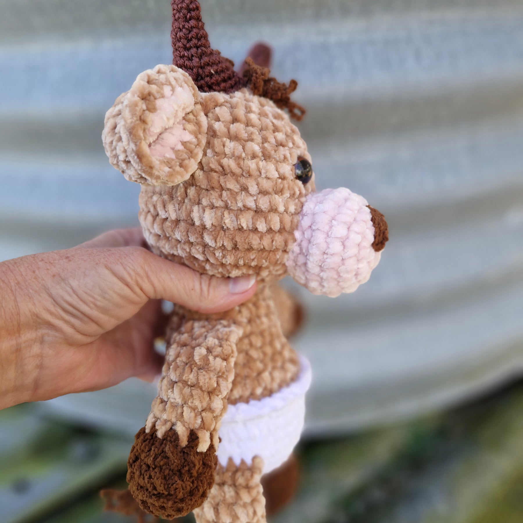 Adorable Crochet BABY HIGHLAND COW / BULL