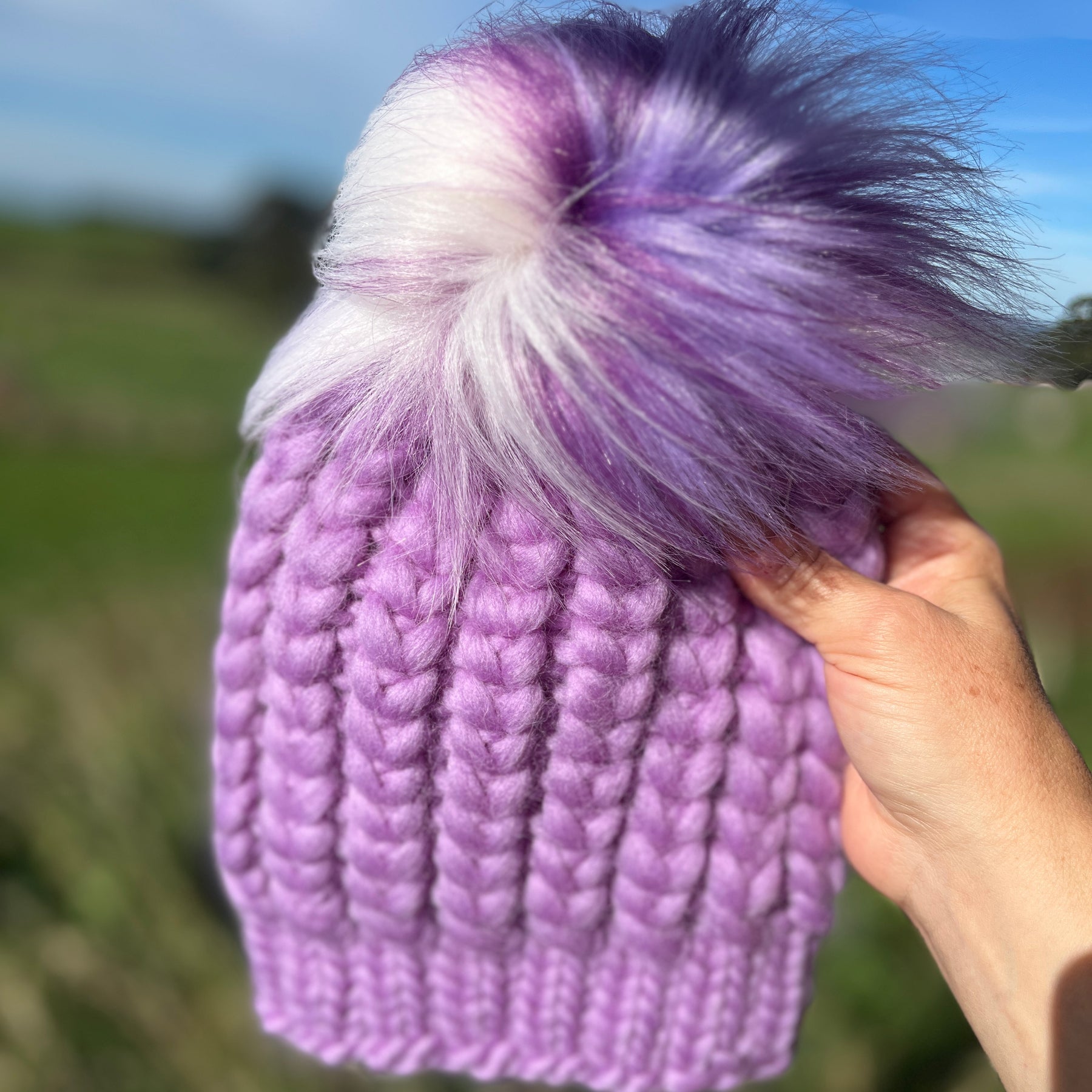 100% merino wool hand knit adults beanie