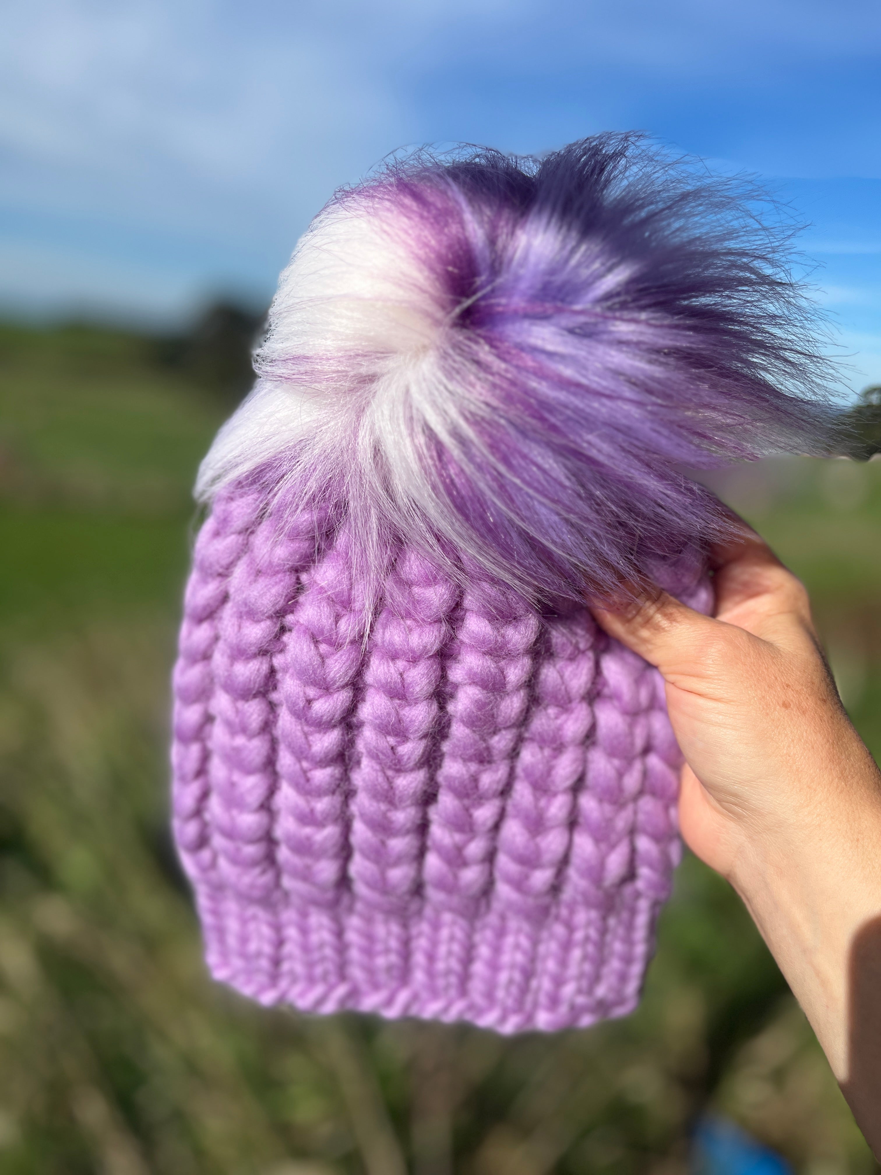 100% merino wool hand knit adults beanie