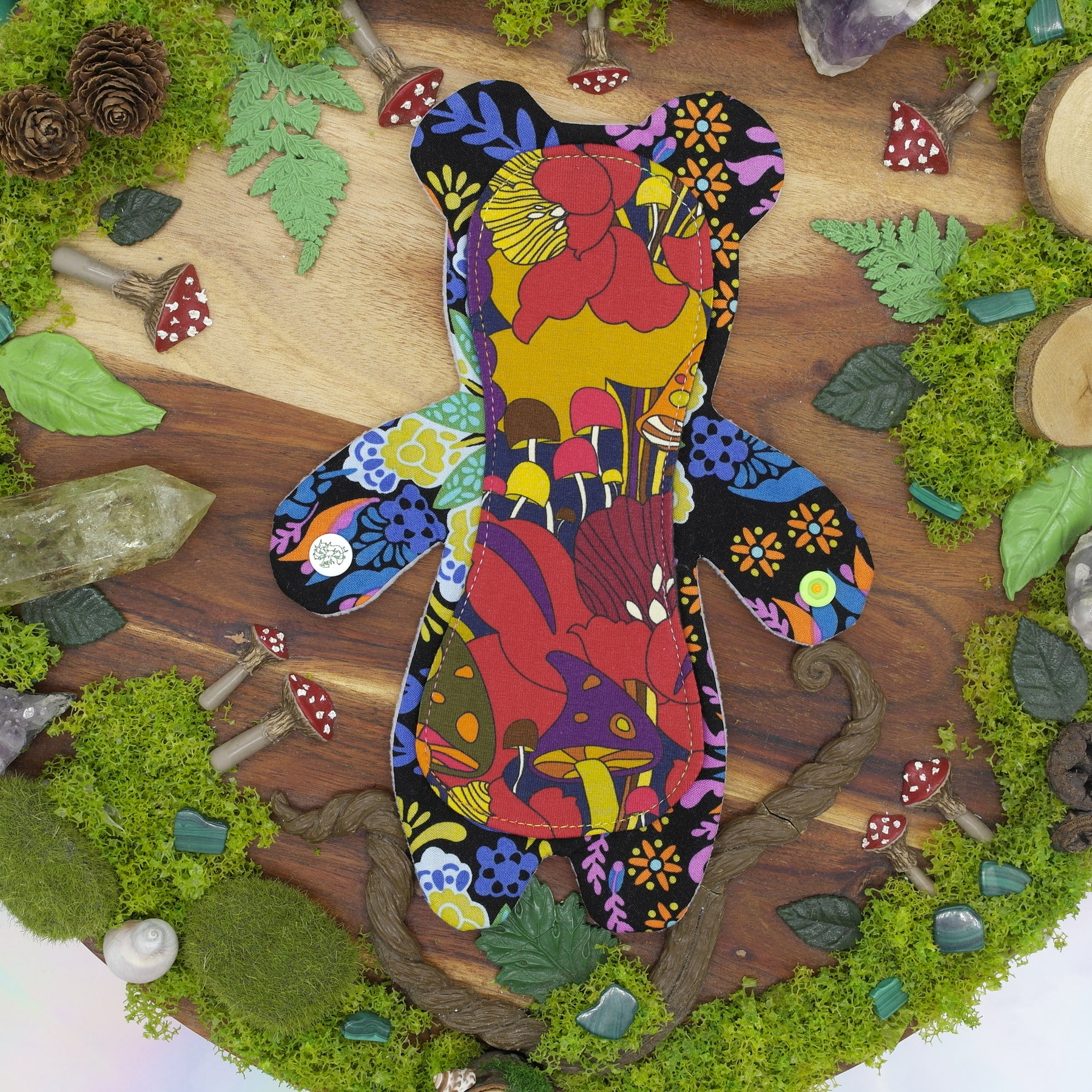 Soft australian handmade Reusable cloth pad 8" Moderate - Magic Bear