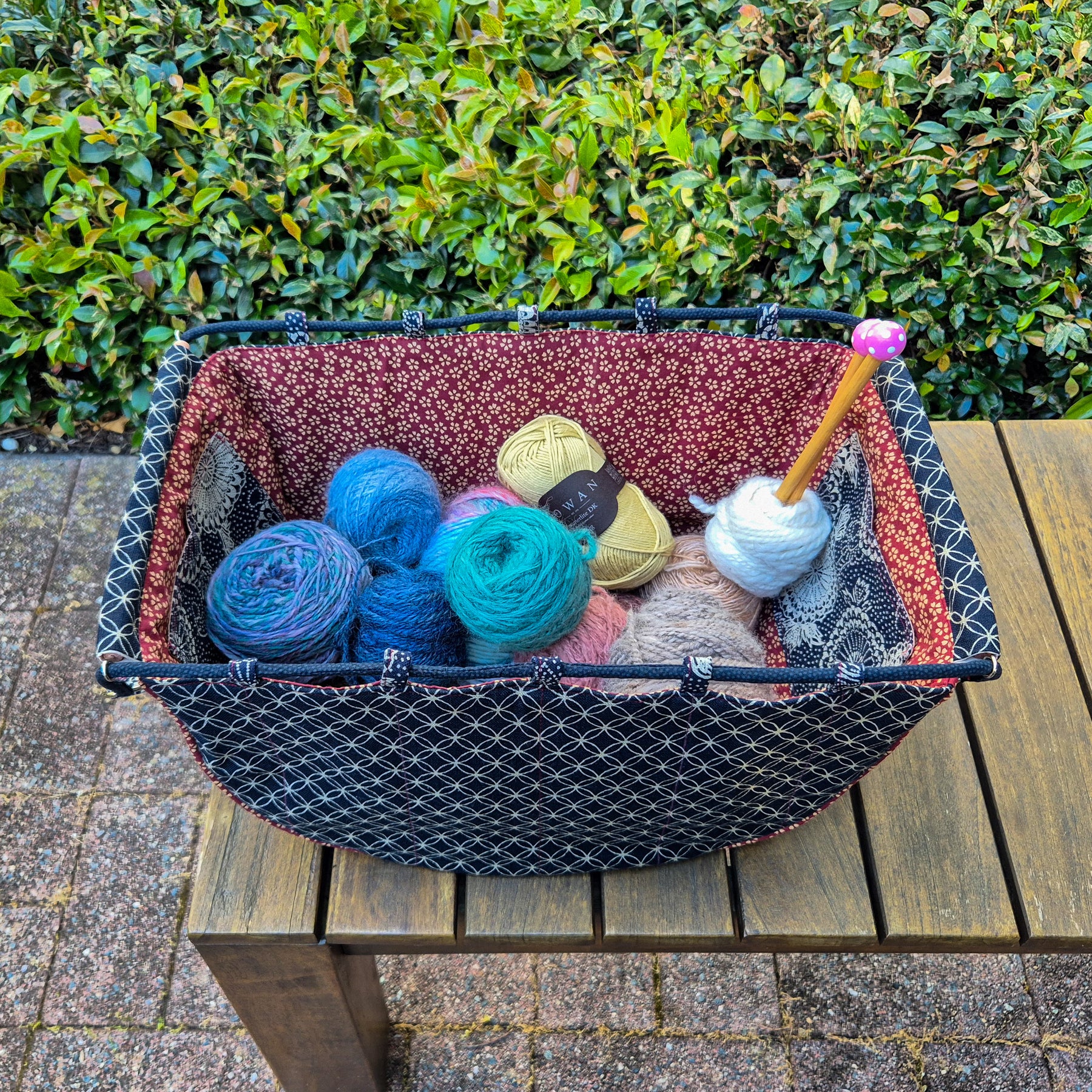 Large Knitting Project Bag – Convertible Shoulder Bag