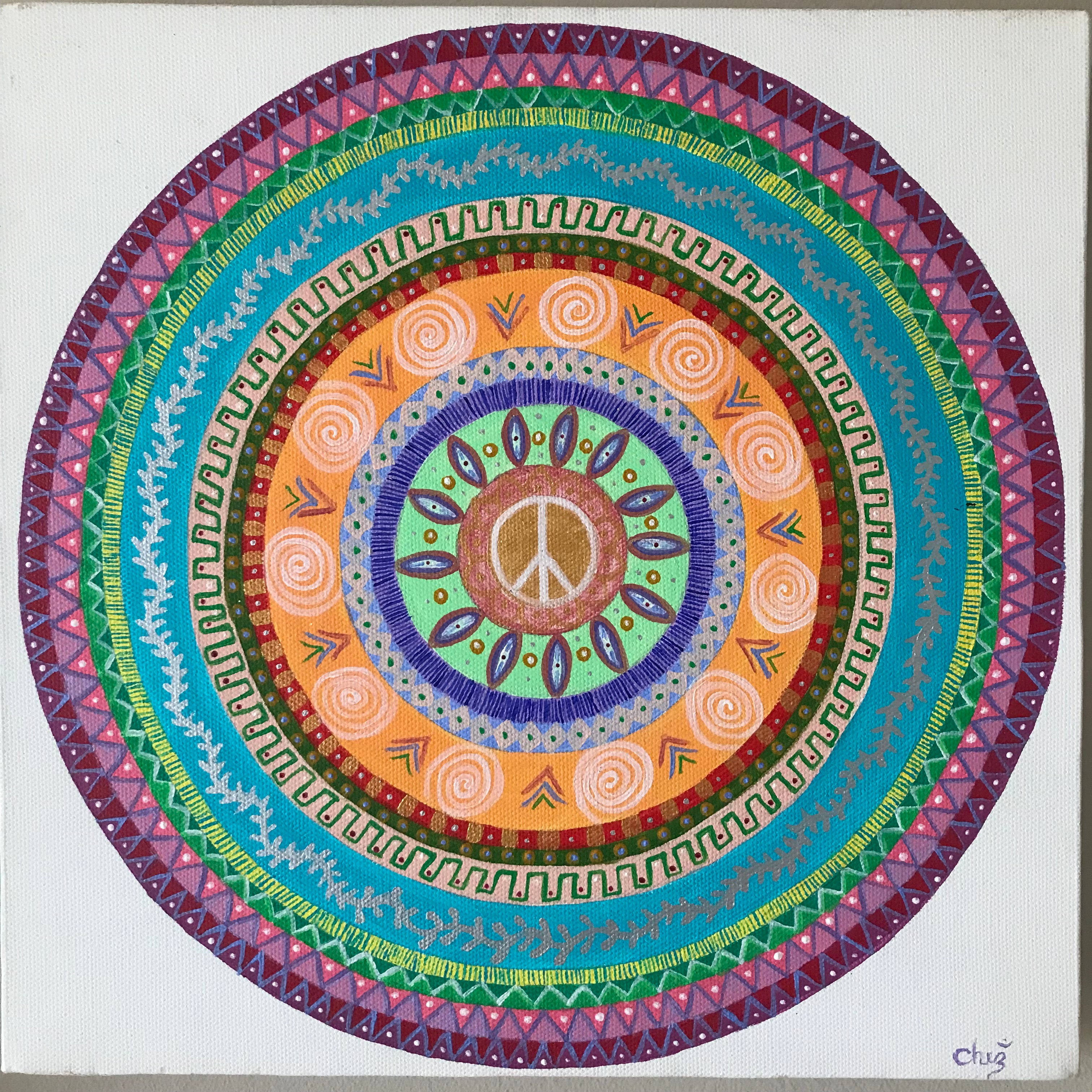 Painting - "Mandala of Peace" (Acrylic on Canvas) Original