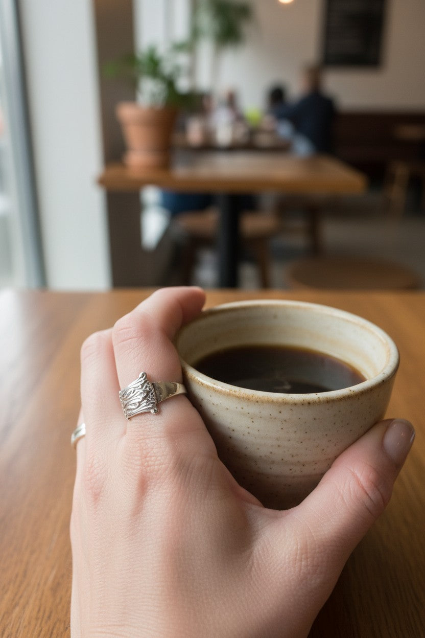 Norwegian Sterling Silver Spoon Ring (1930)
