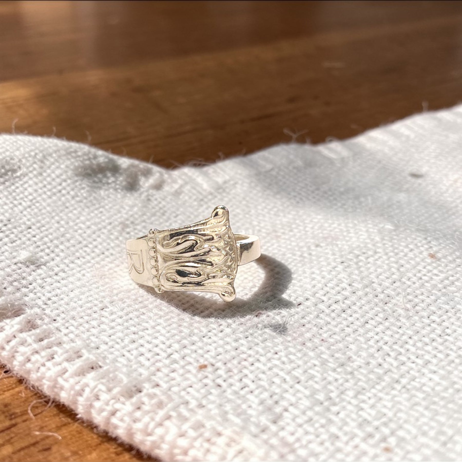 Norwegian Sterling Silver Spoon Ring (1930)