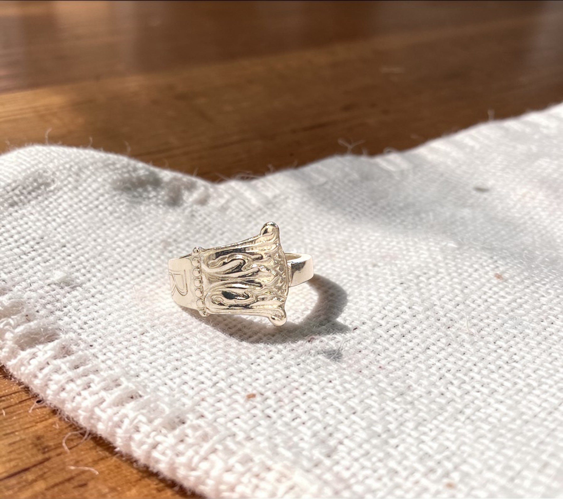 Norwegian Sterling Silver Spoon Ring (1930)