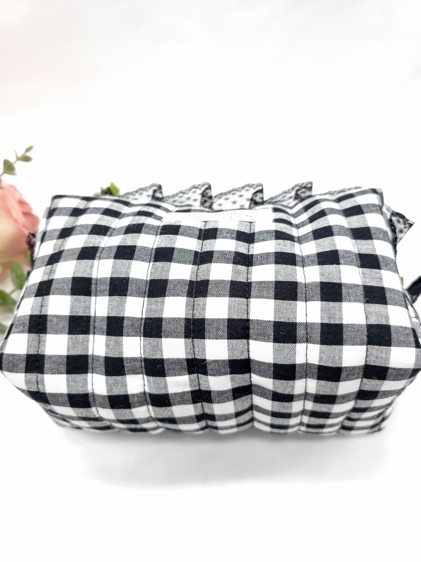 Quilted Make up Bag, Cosmetic Pouch, Travel Toiletry