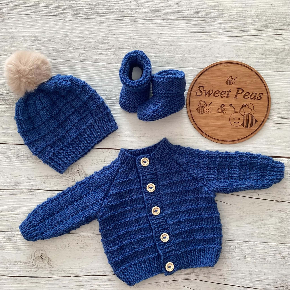 Baby Cardigan, Hat & Booties