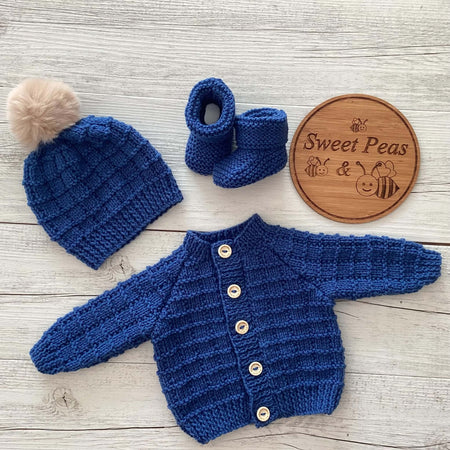 Baby Cardigan, Hat & Booties