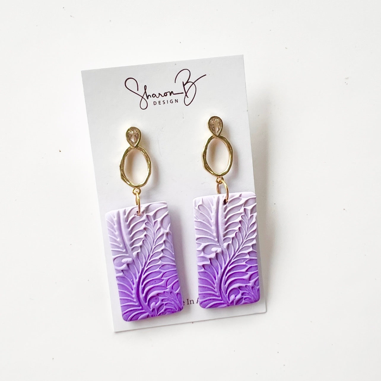 Earrings ~Polymer Clay Heart~Statement Dangles