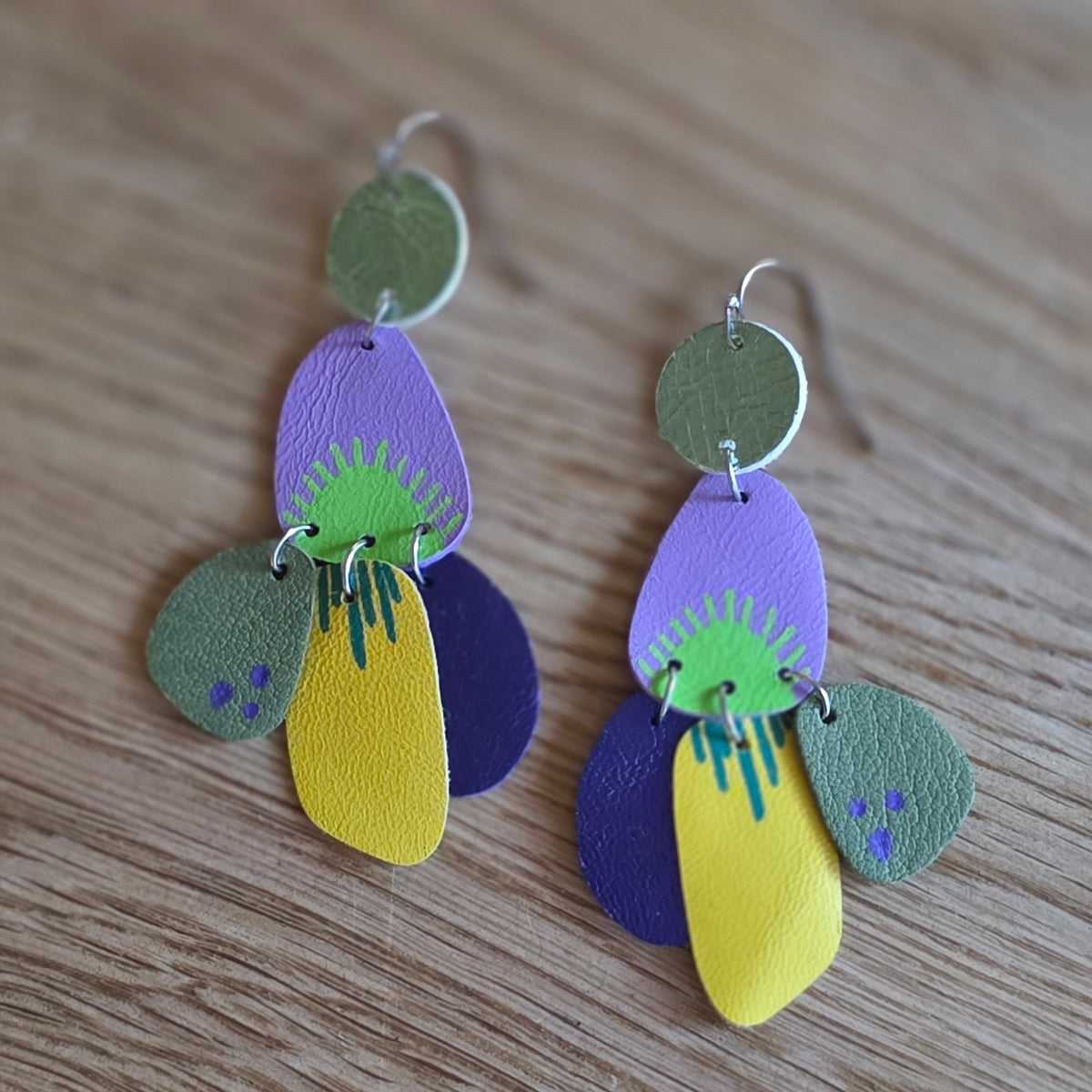 Audace Musa Leather Earrings – Twilight Oasis