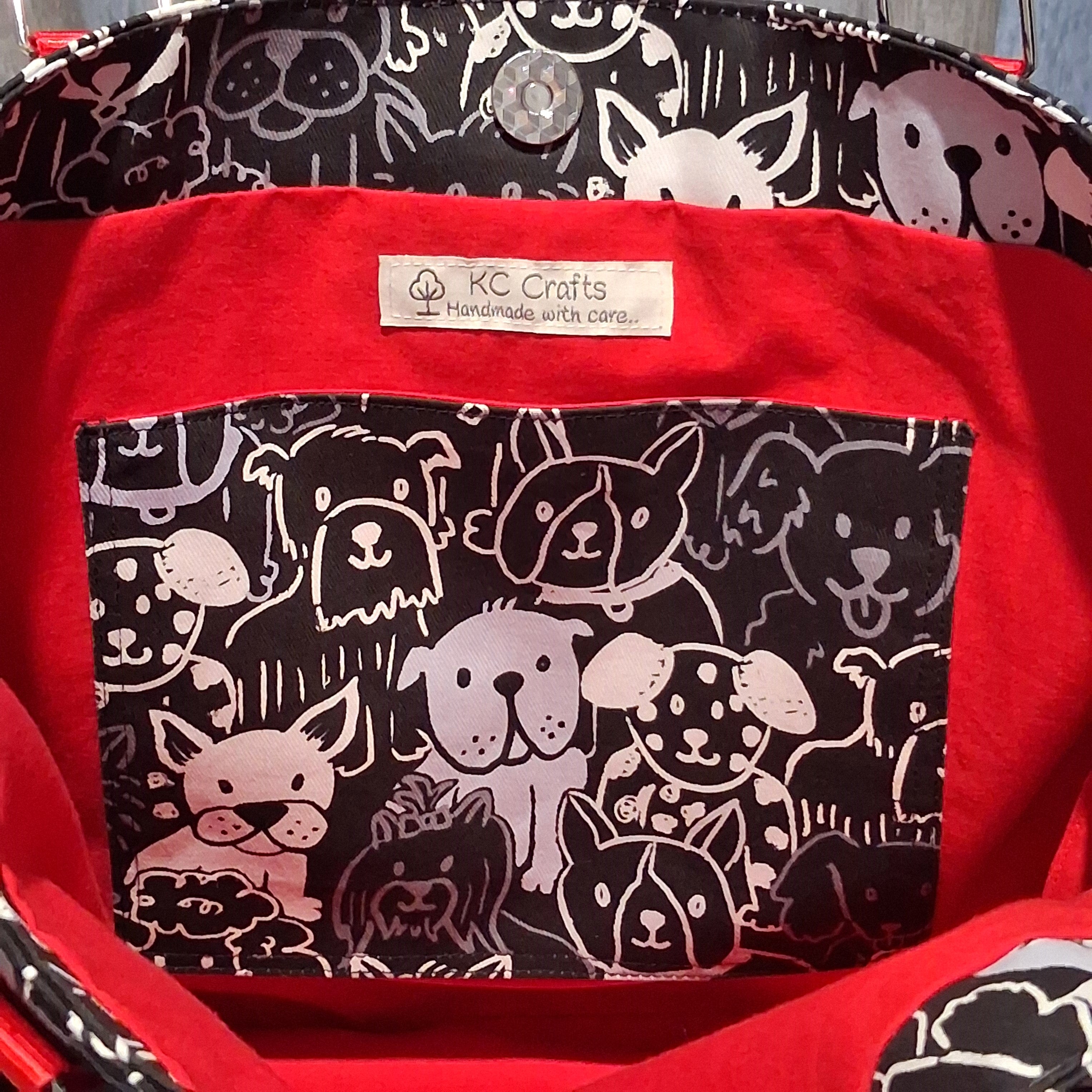 Puppy Love - Medium Sized Tote Bag