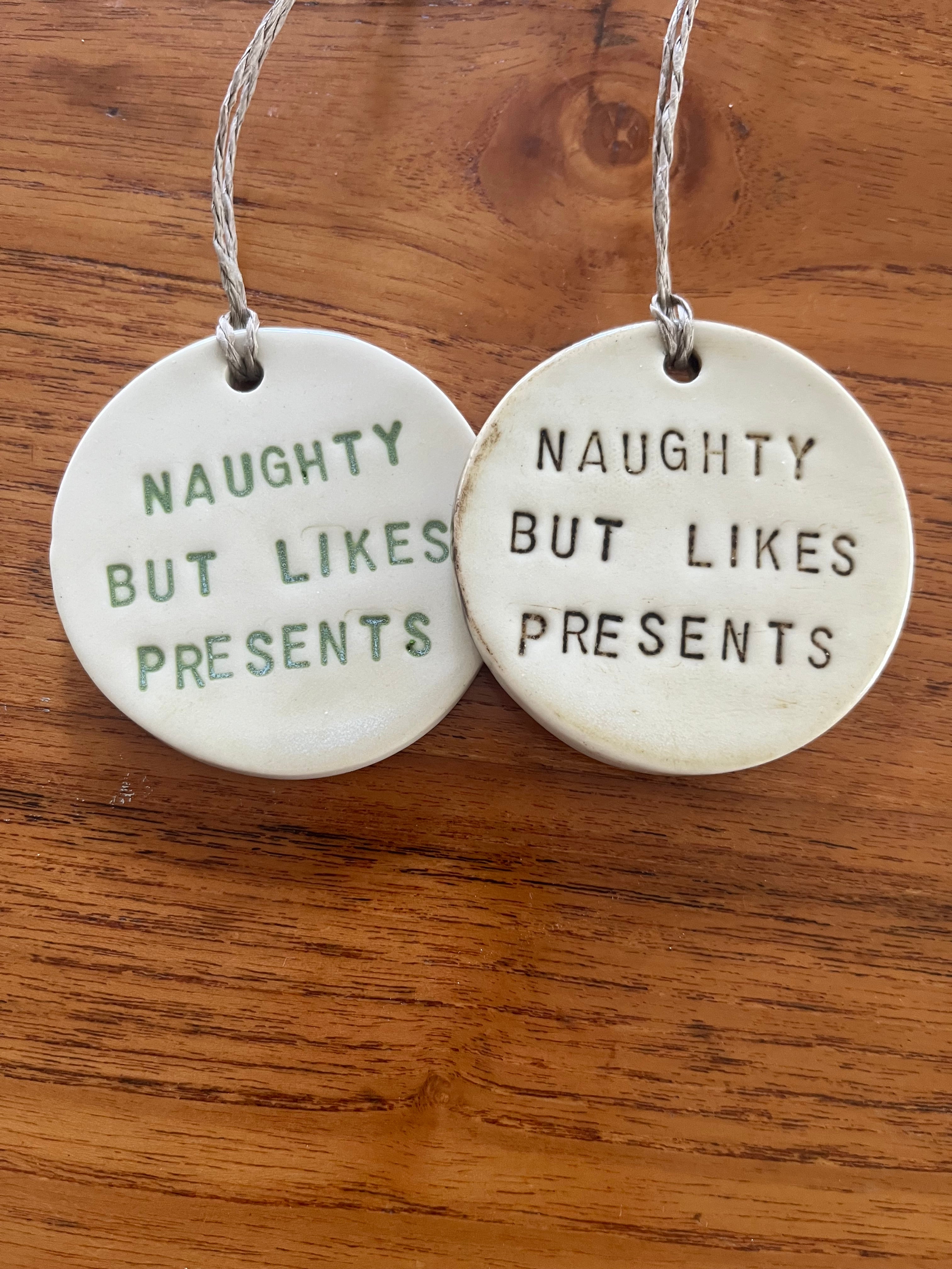 Cheeky Pottery Christmas Ornaments