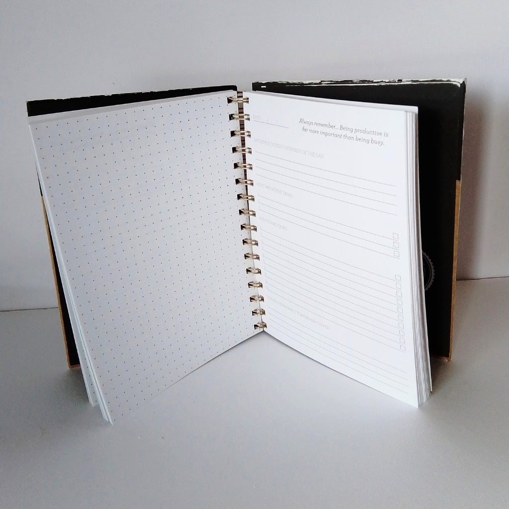 Black Cockatoo Handpainted Task Notebook/Journal A5