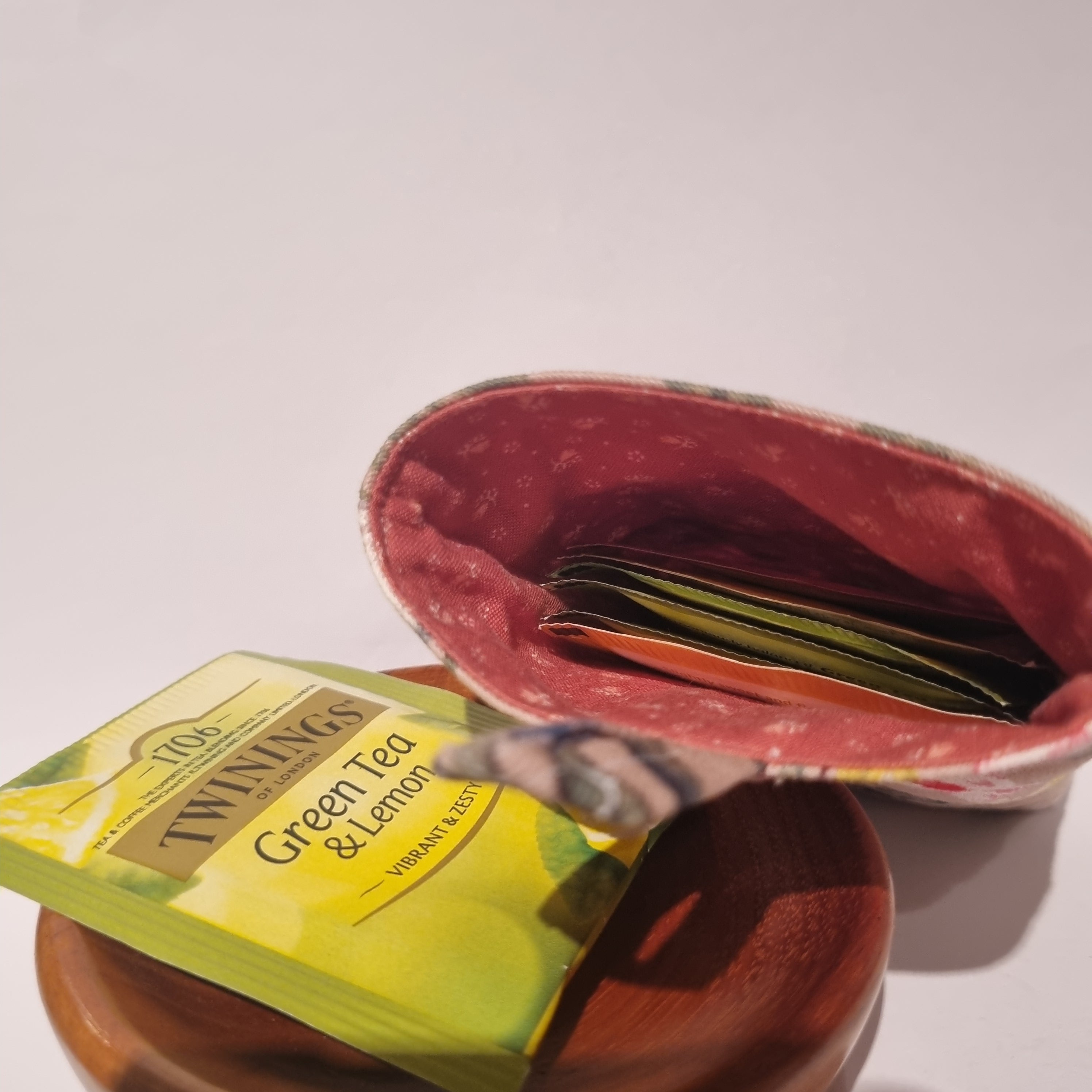 Teabag Holder - Small Foldover Pouch - Teabag Wallet